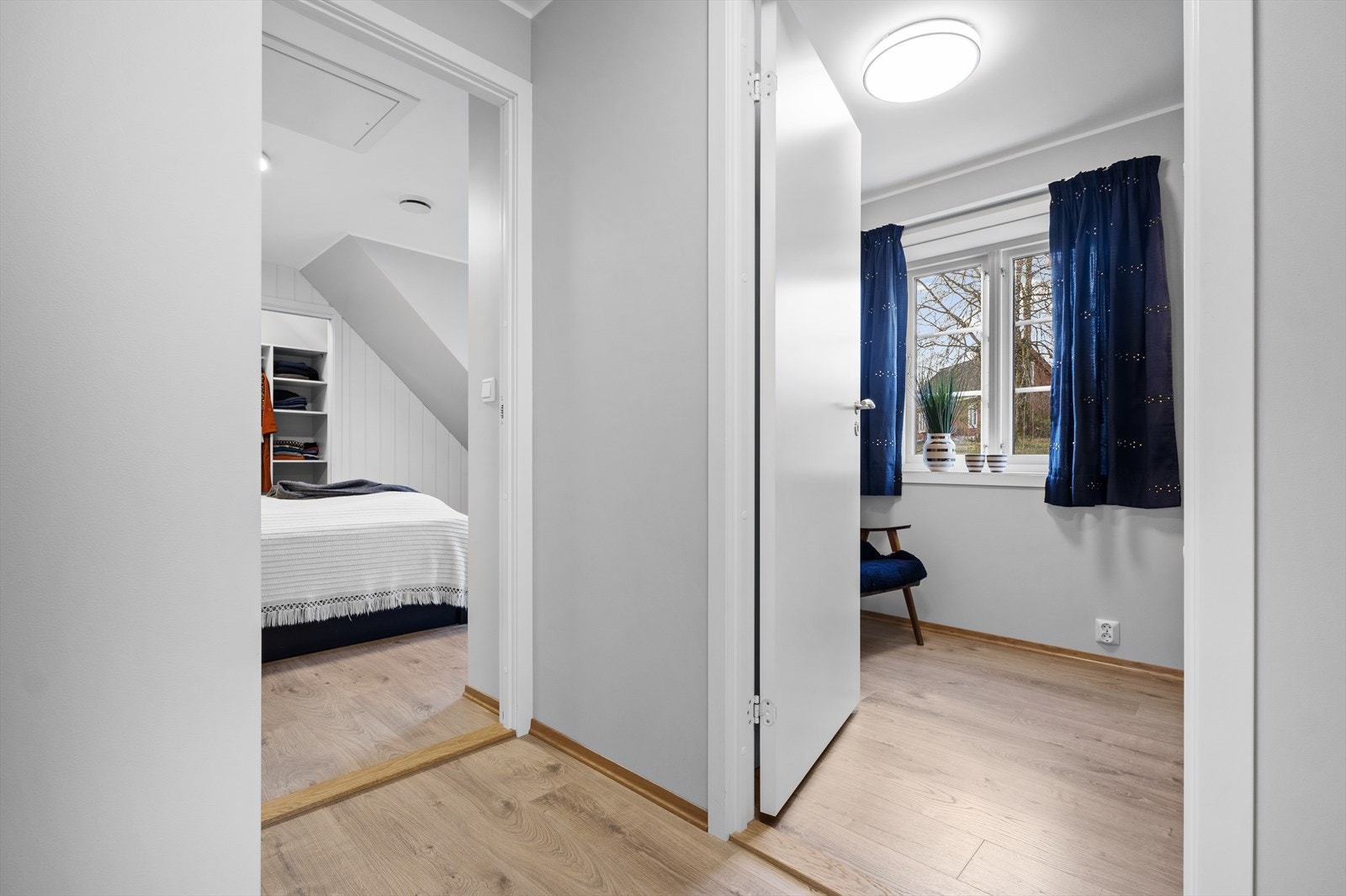 Det er to soverom i leiligheten Galleribilde