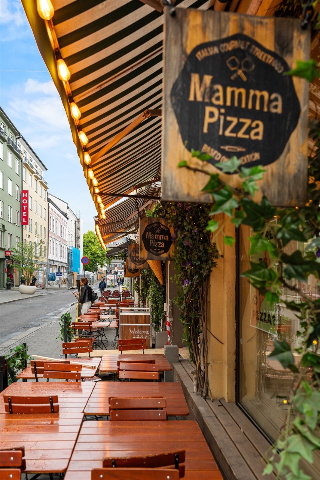 Fantastiske nabolagsrestauranter som Mamma Pizza like utenfor døren. Galleribilde