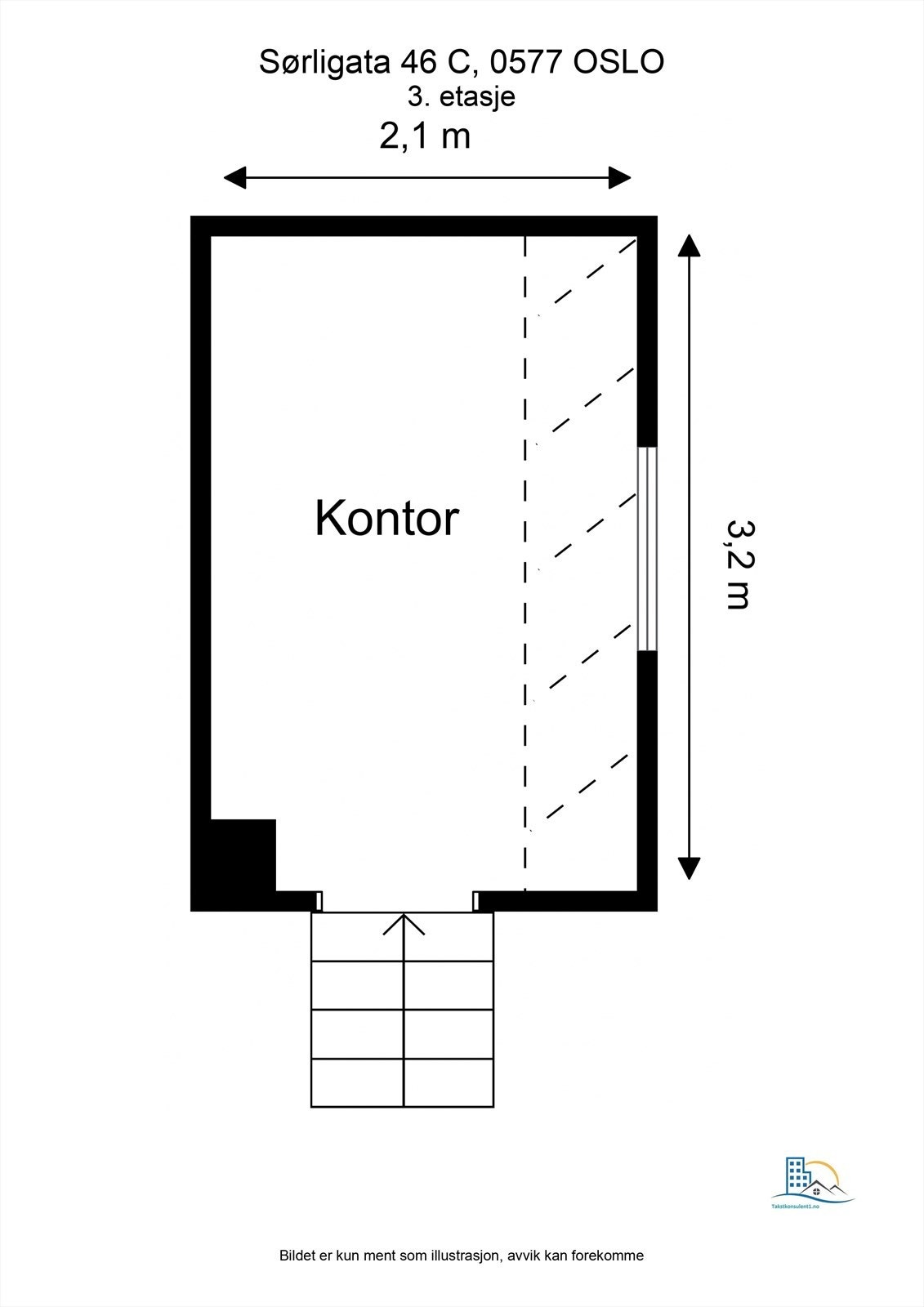 Plantegning kontor. Galleribilde