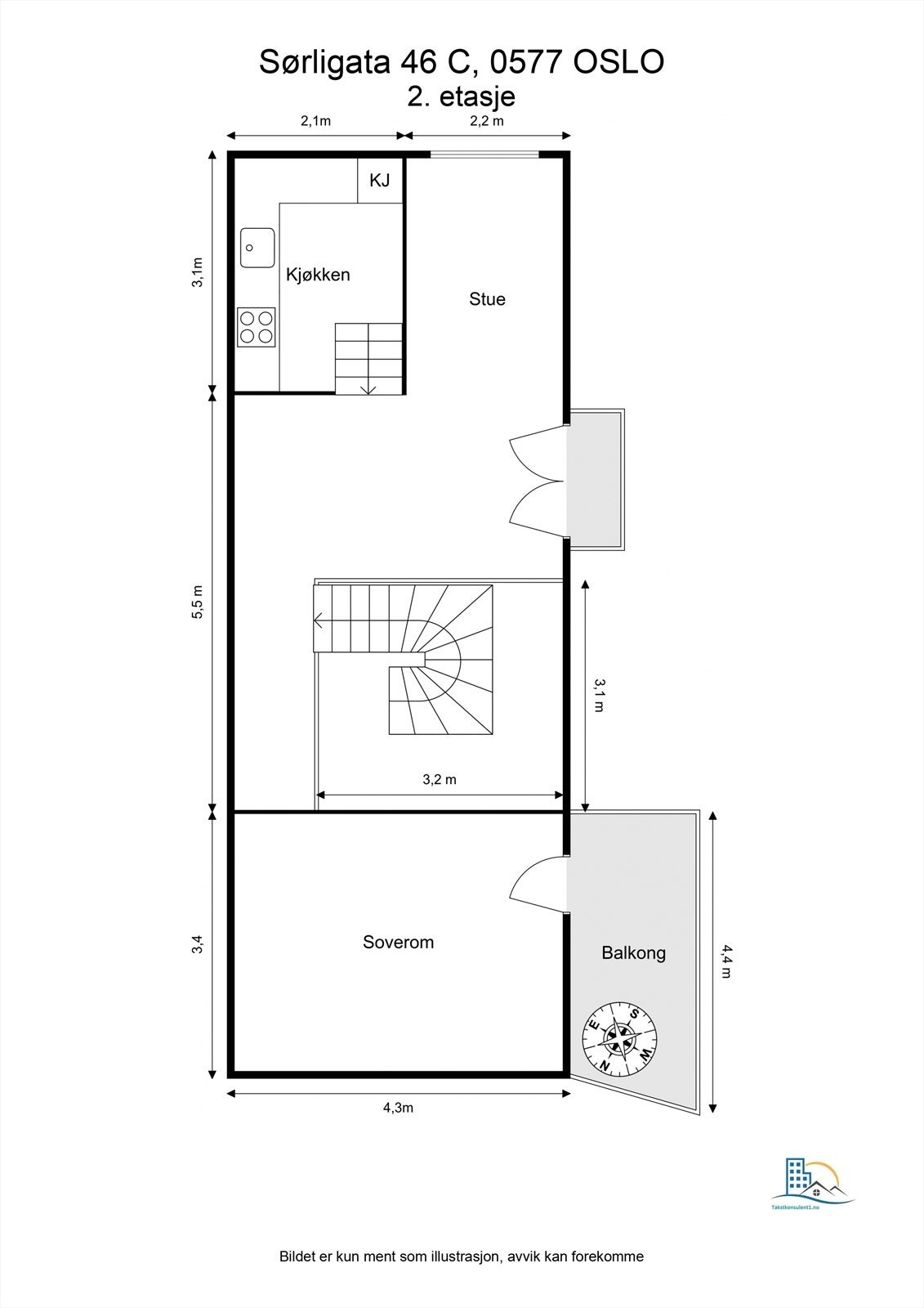 Plantegning 2. etasje. Galleribilde
