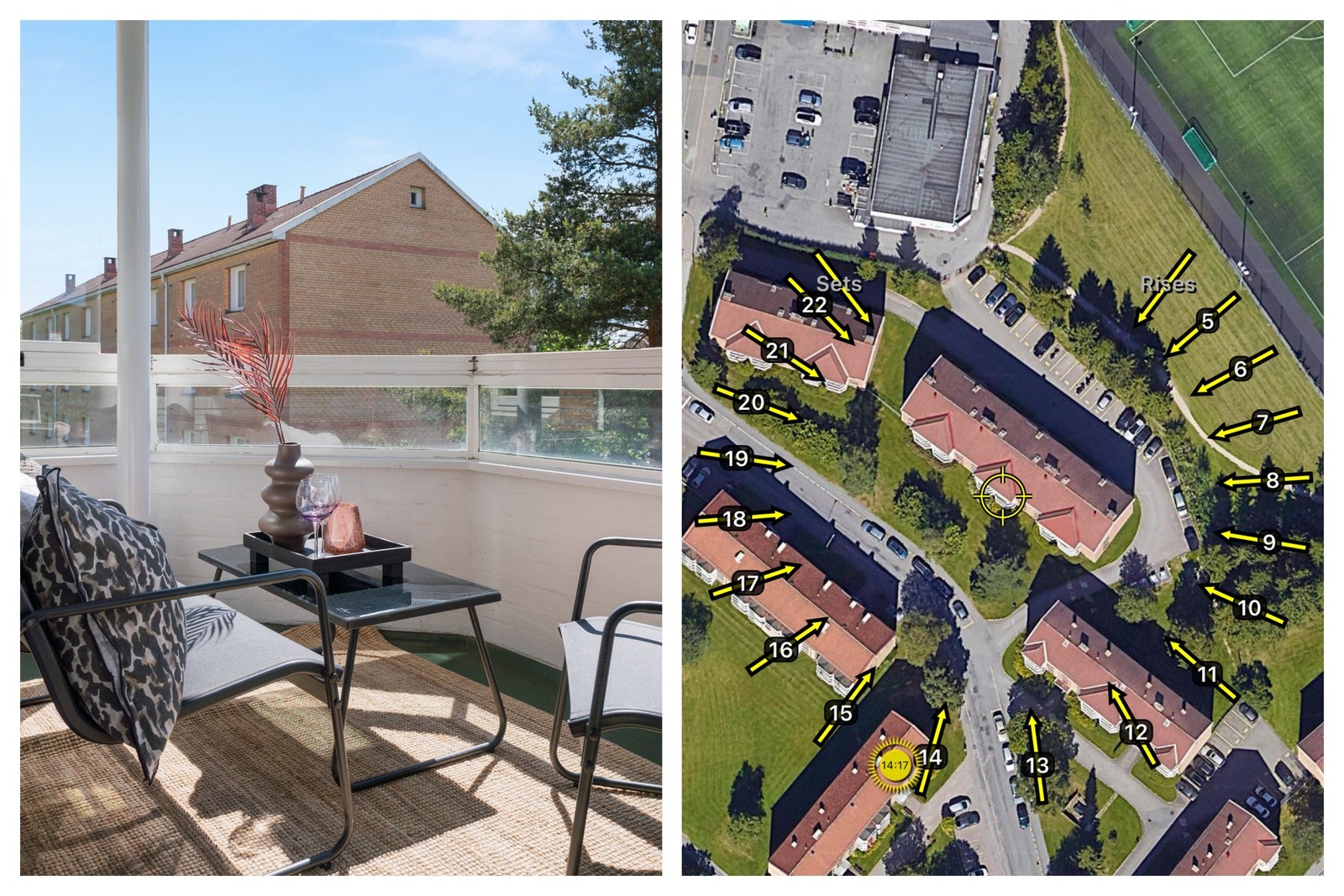 Her kan du nyte uteplassen med sol fra ettermiddag til kveld. Galleribilde