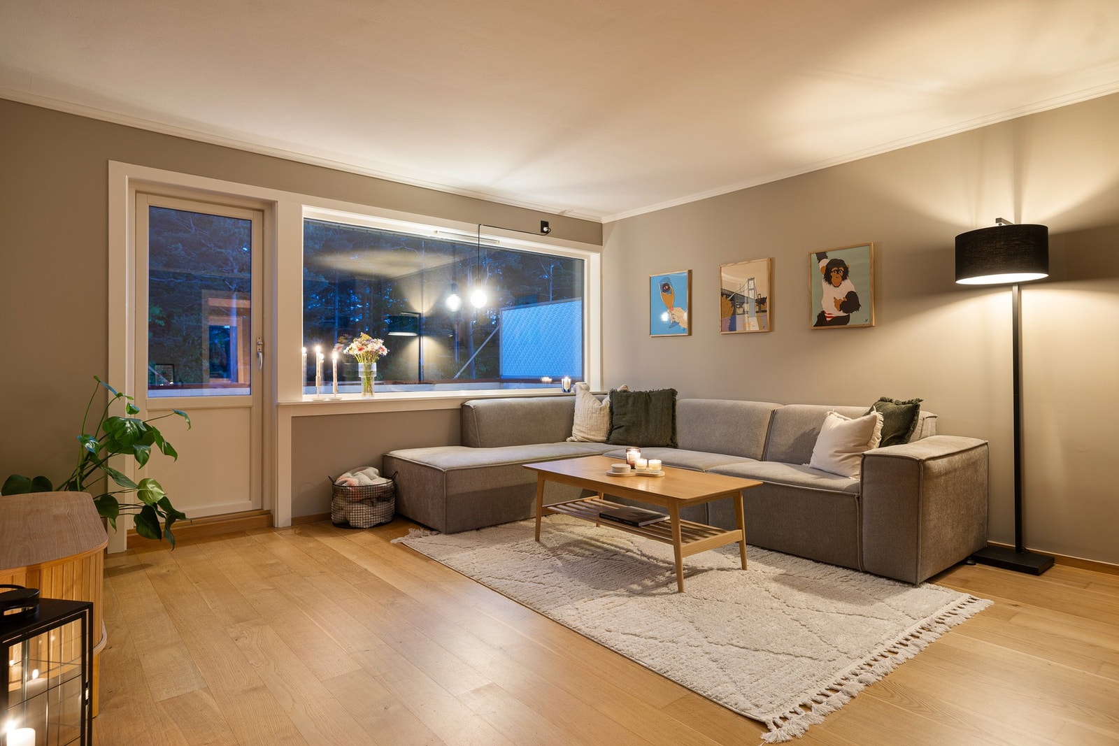 - Herlig kveldsstemning i Kjerrheia 8 D... Galleribilde