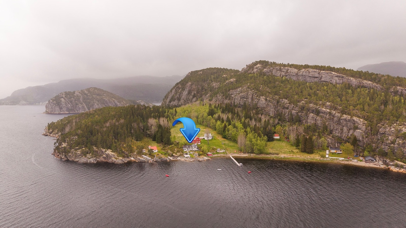 Oversiktsbilde av nærområdet Galleribilde