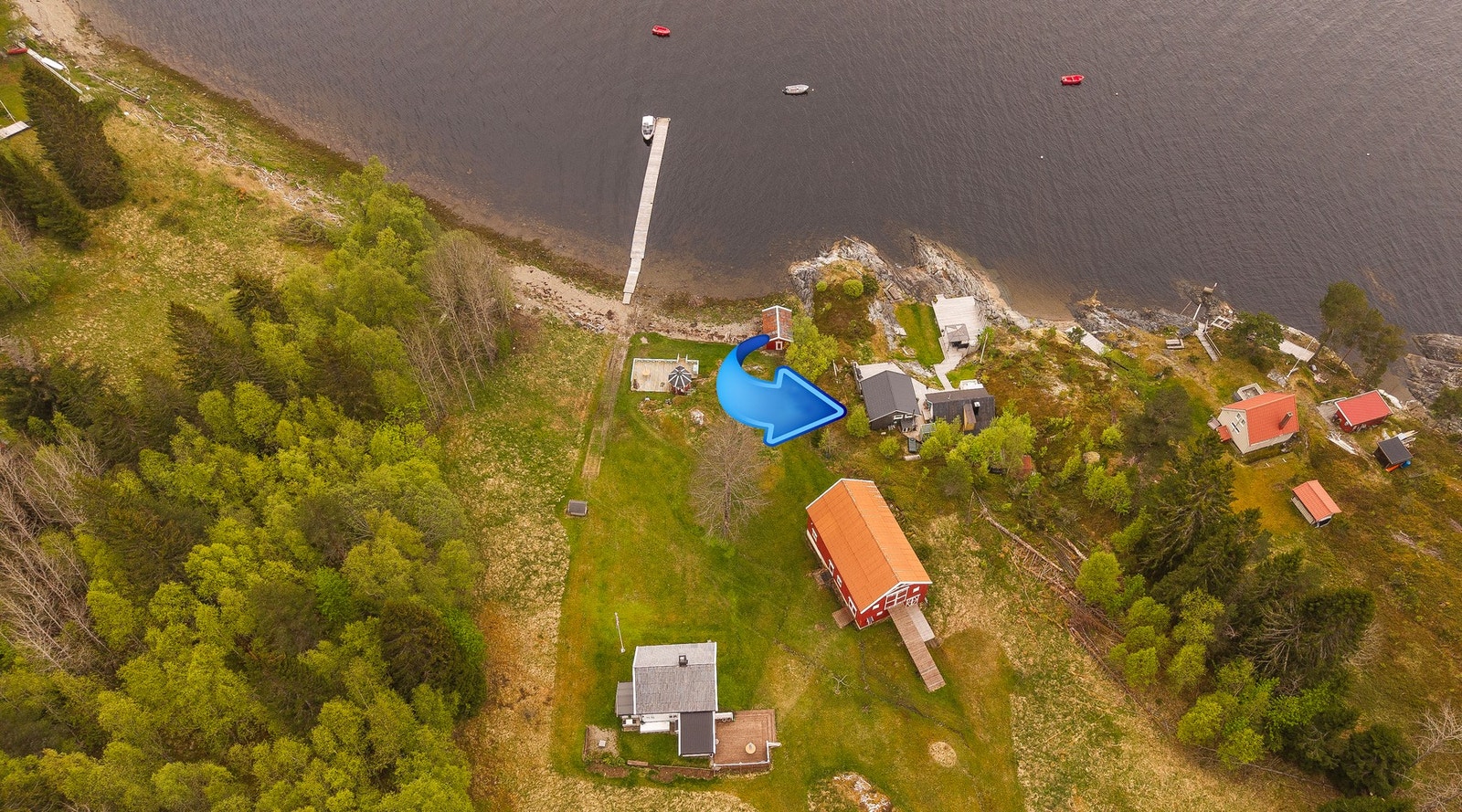 Oversiktsbilde av tomten Galleribilde