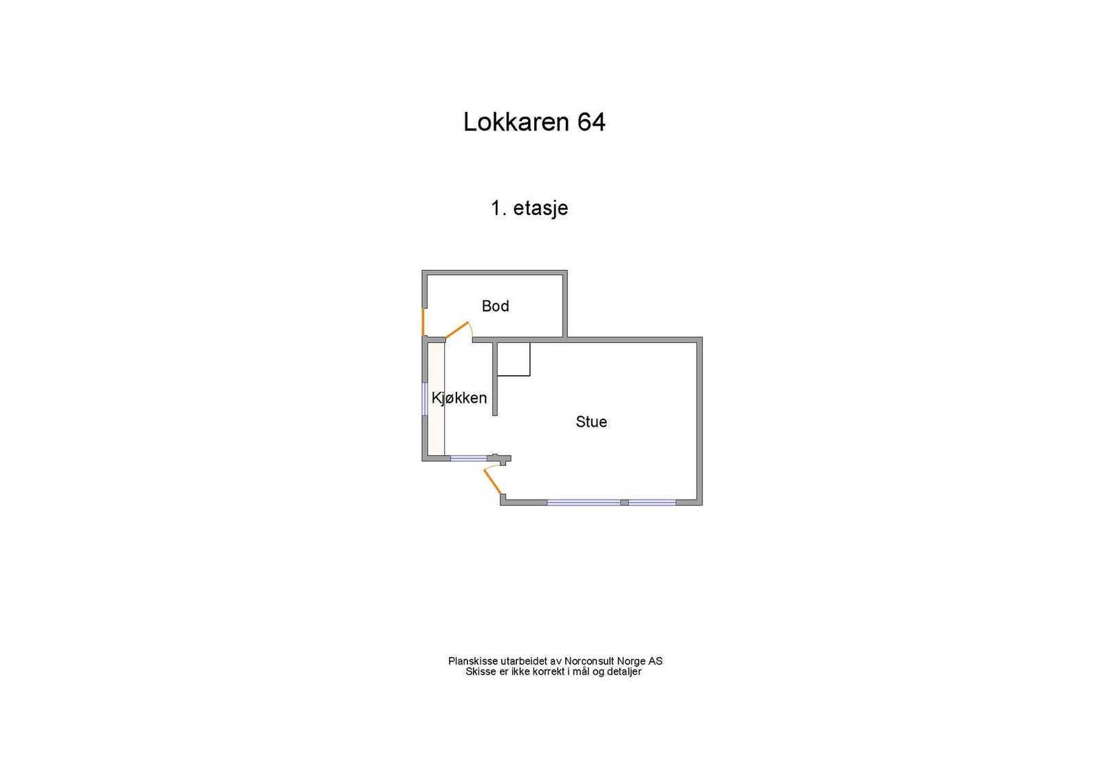 Planskisse - 1.etasje Galleribilde