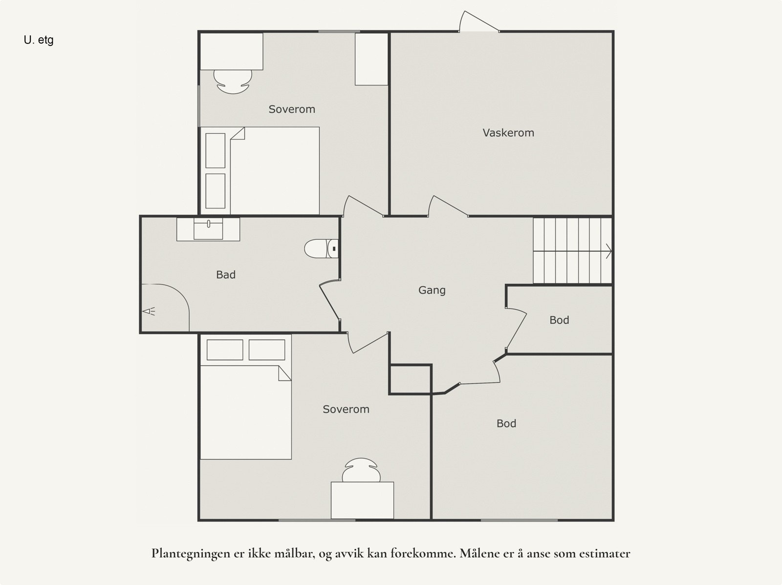 Plantegning underetasje. Galleribilde