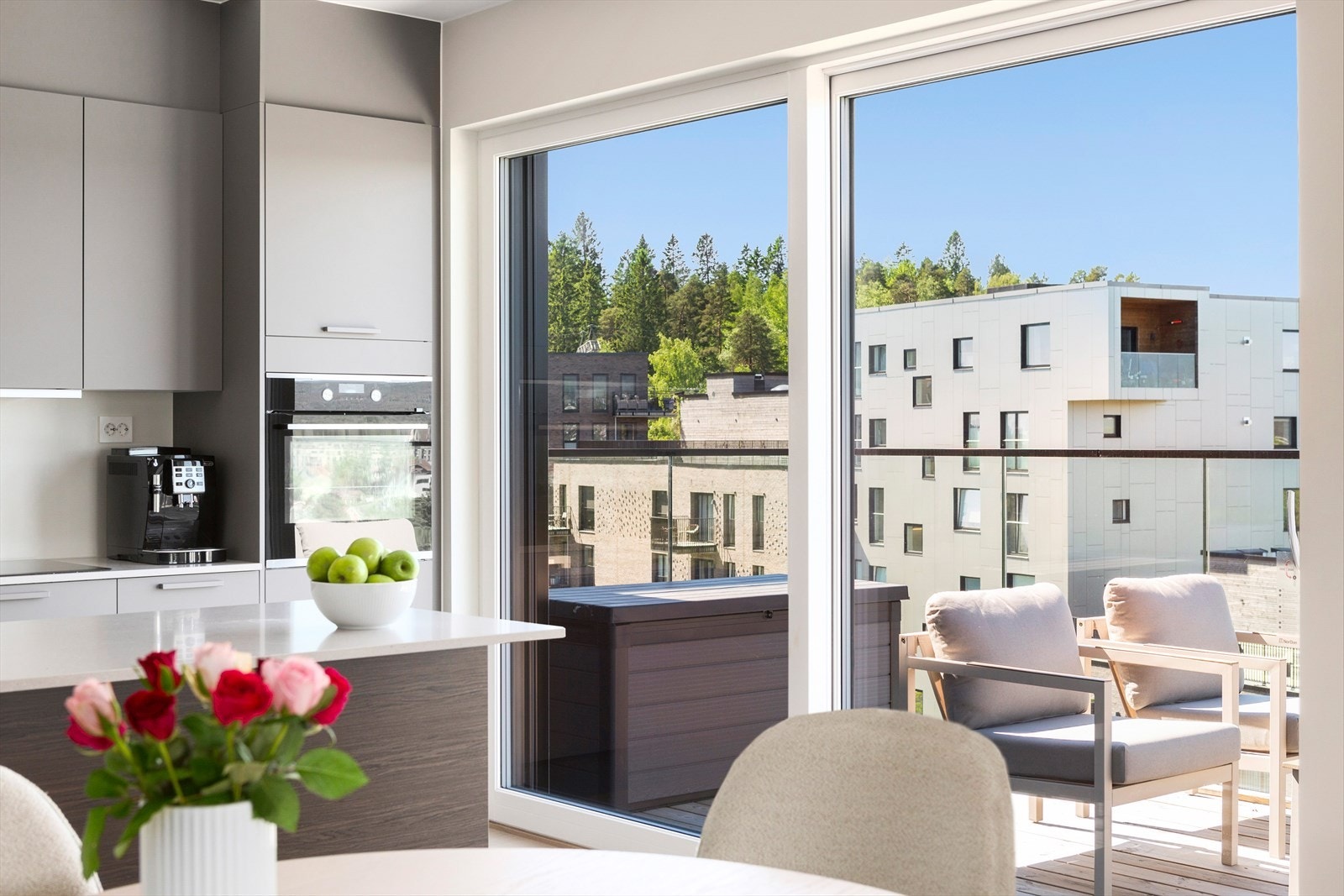 I byggets 10. etg er du fritt og usjenert beliggende Galleribilde