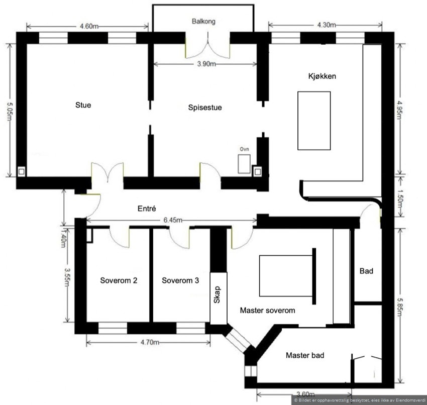 Alternativ plantegning Galleribilde