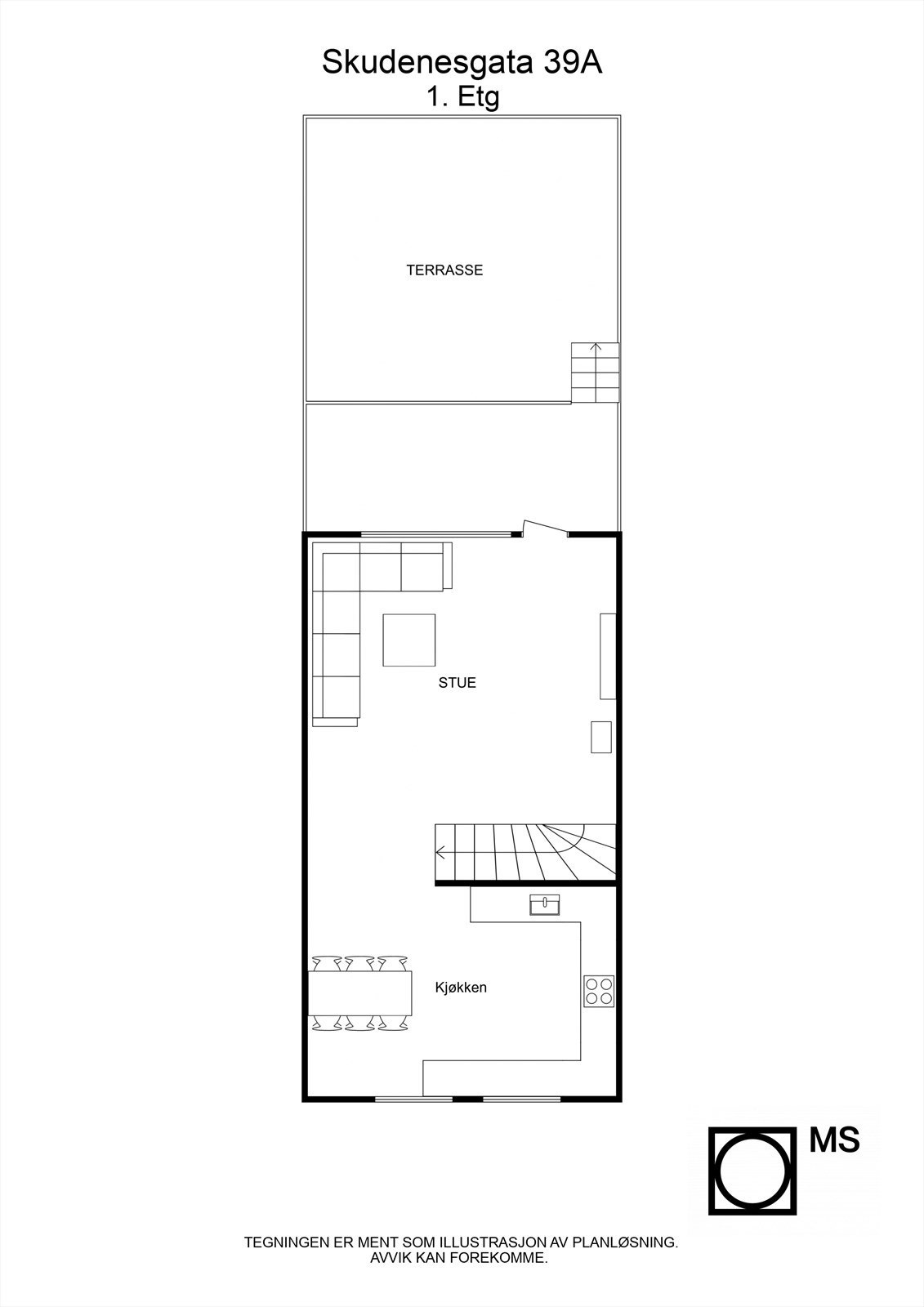 Plantegning 1.etasje. Galleribilde