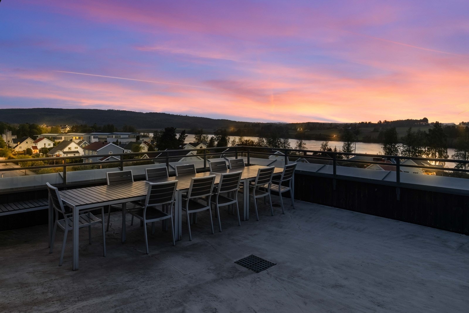 Det er felles takterrasse i borettslaget. Galleribilde