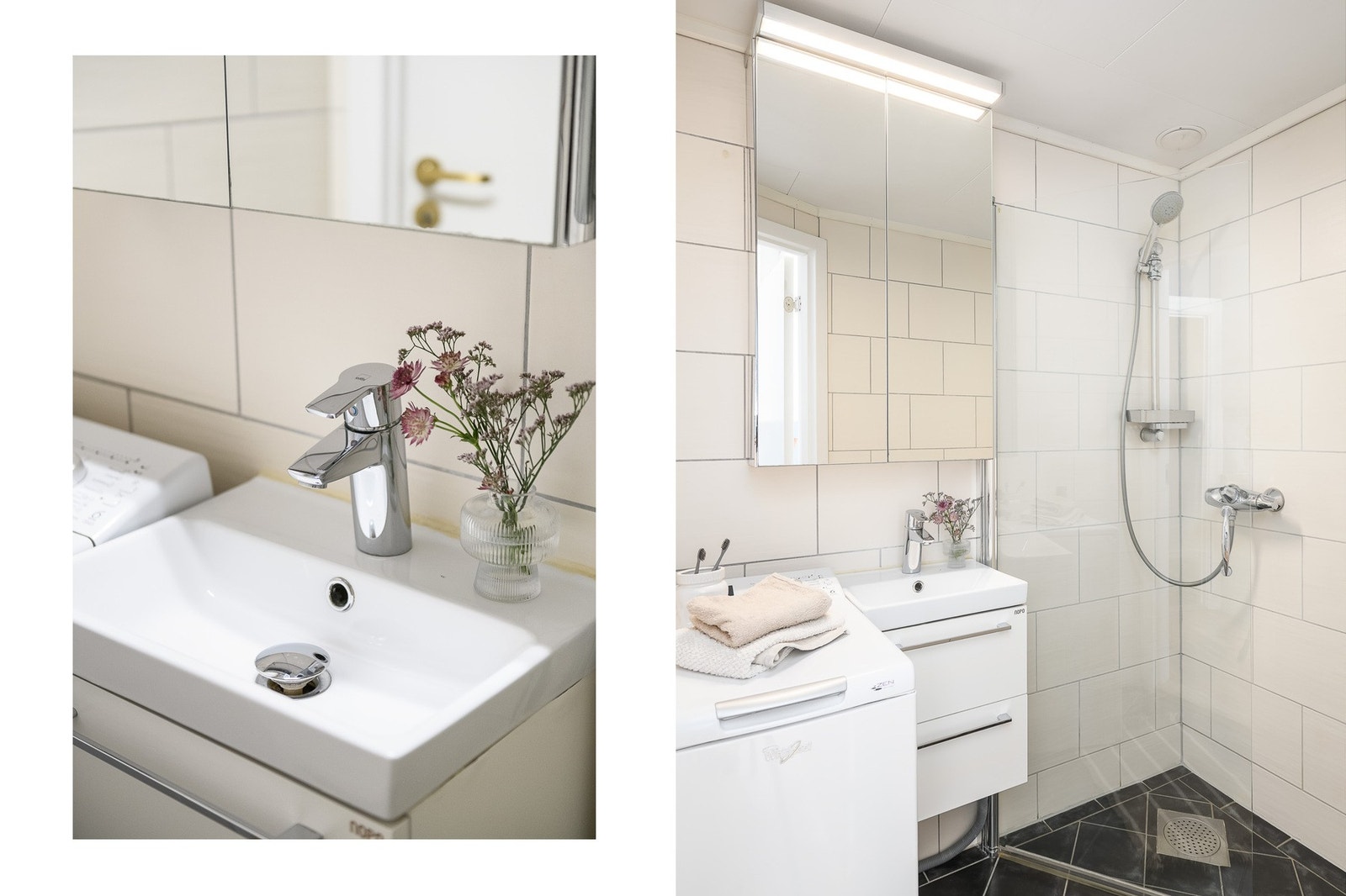 Delikat baderom i hovedplan oppusset i 2005, ifg. tidligere salgsoppgave. Galleribilde