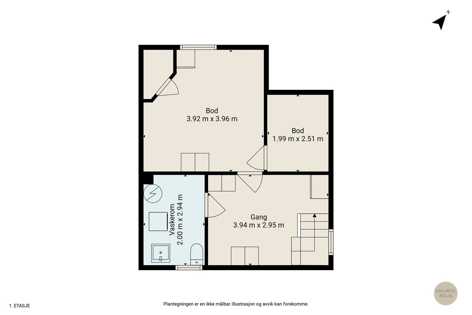 Plantegning av kjelleretasjen Galleribilde