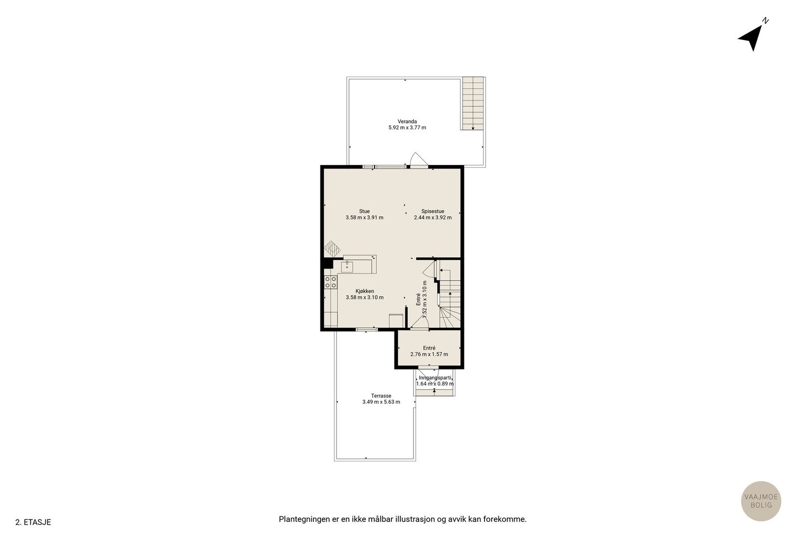 Gjør deg kjent med boligens planløsning Galleribilde