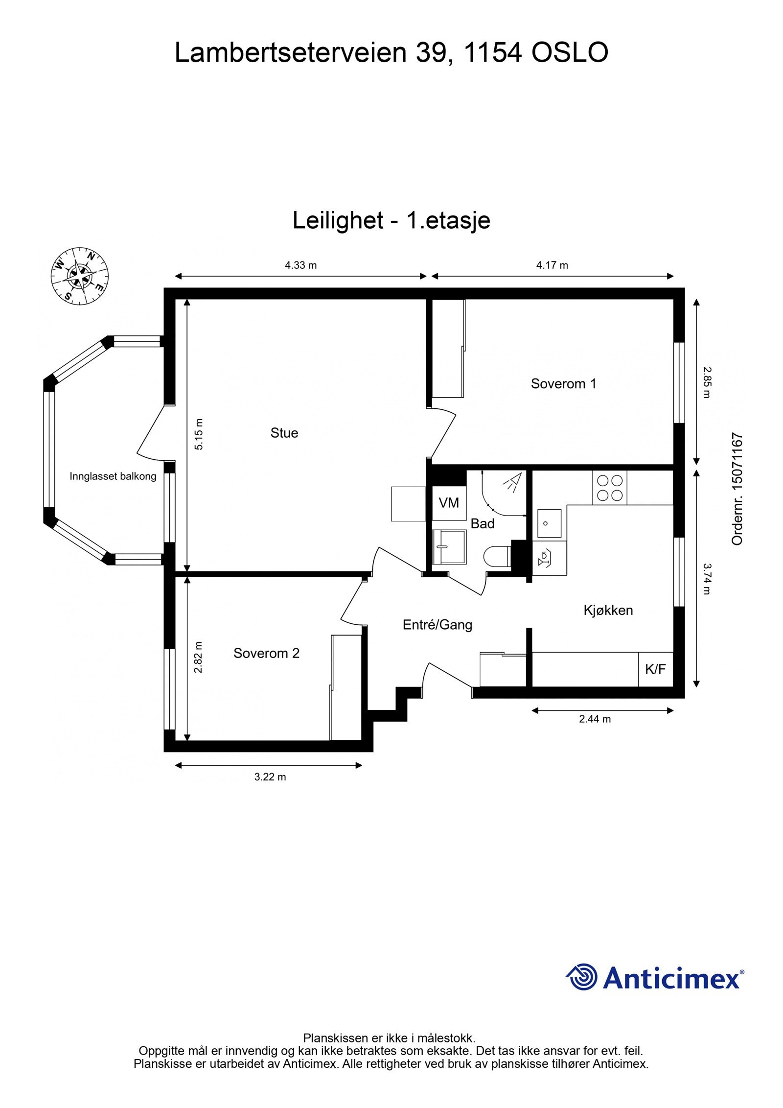 Plantegning Galleribilde