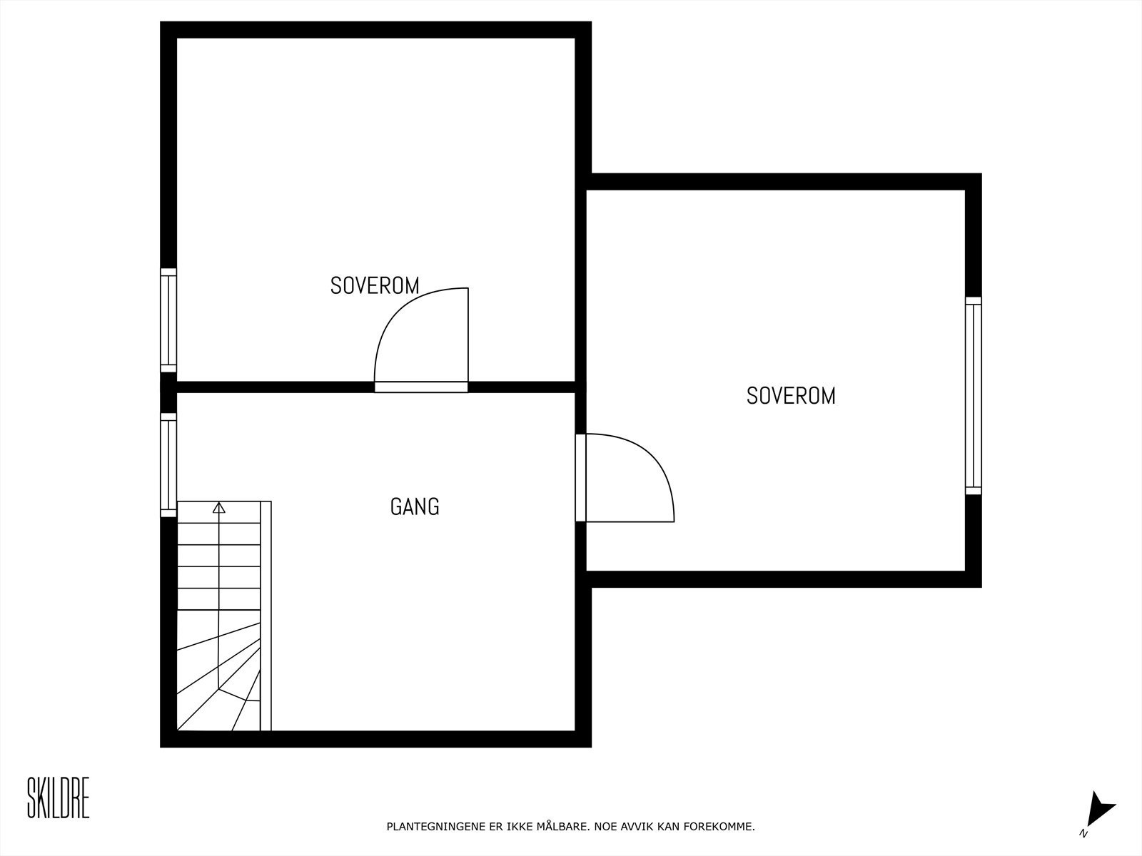 Planskisse 2.etg. hovedhus. Galleribilde