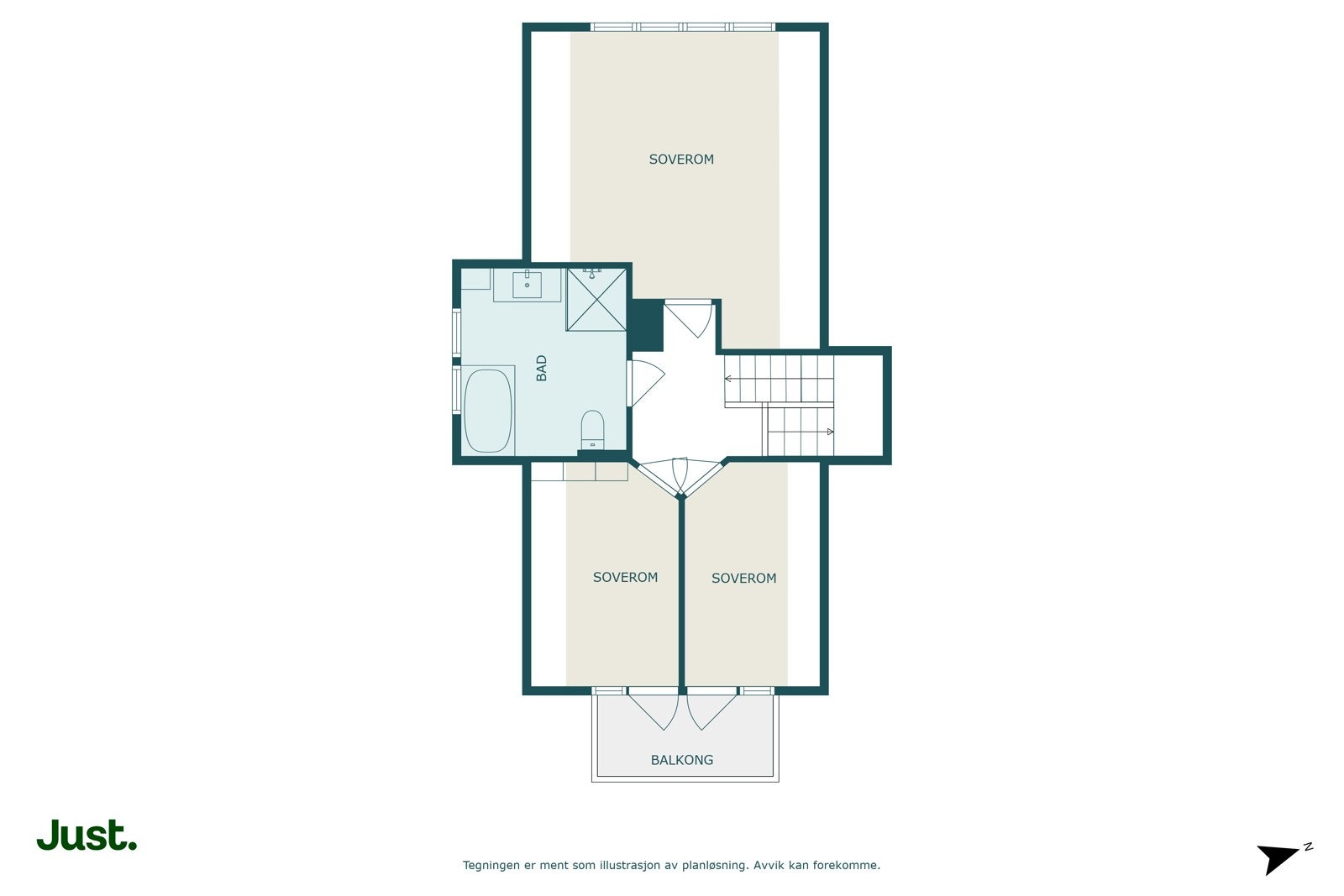 Planskisse loft. Galleribilde