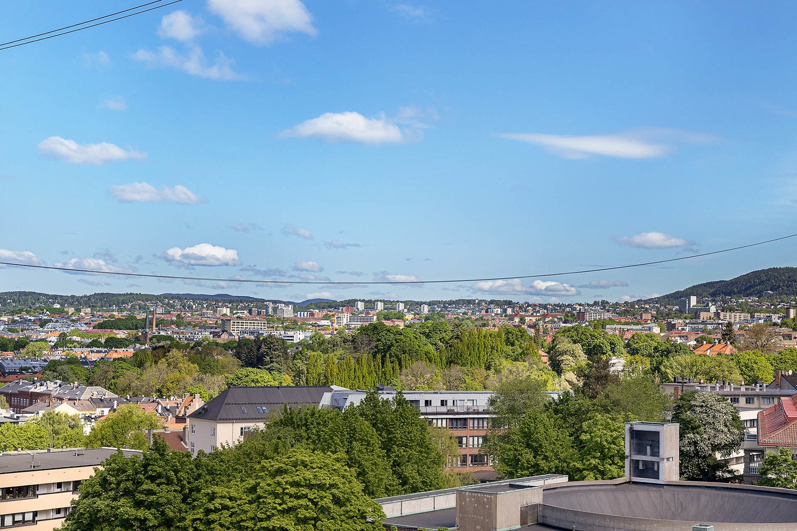 Utsikt mot Botanisk Hage og Grefsenkollen Galleribilde