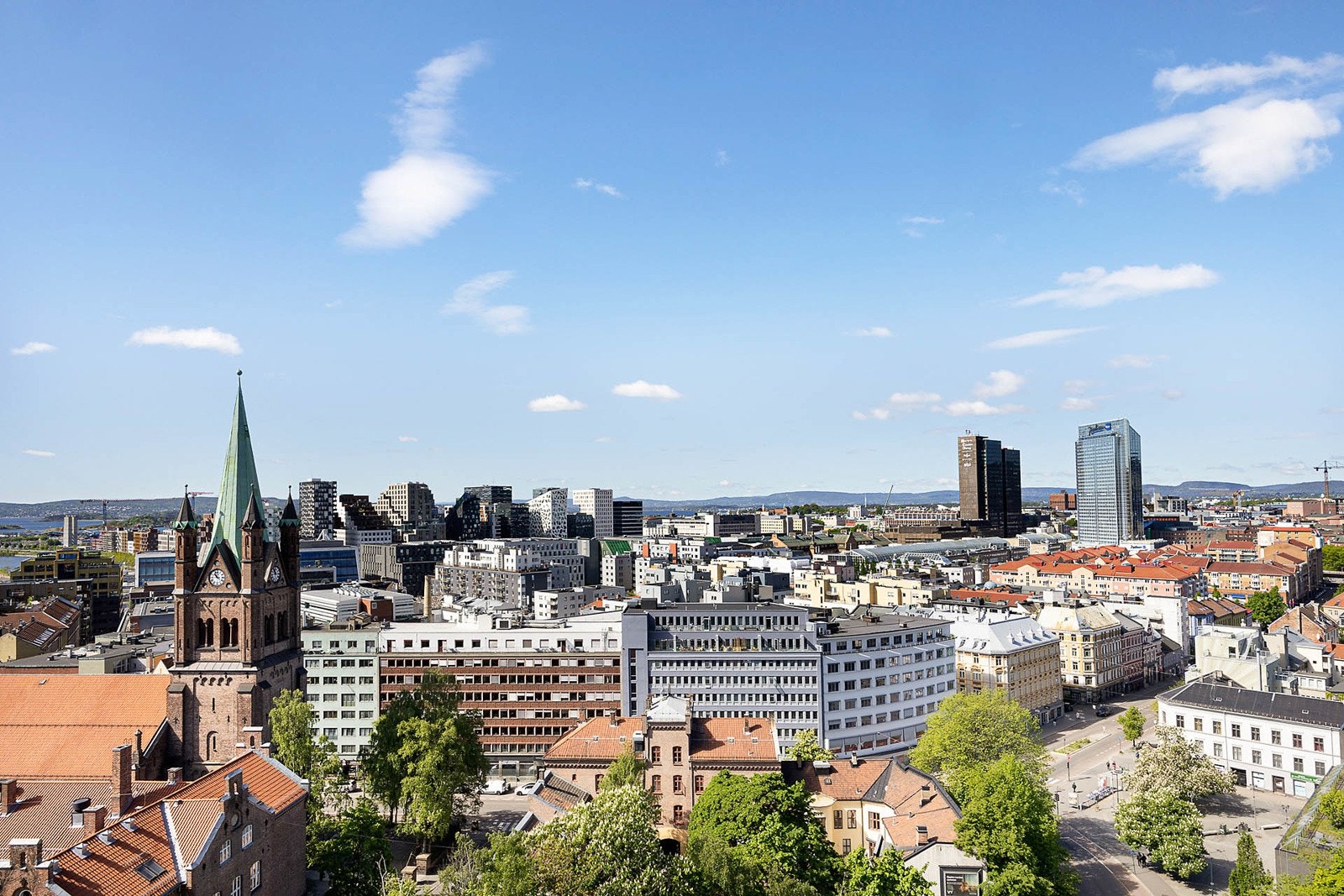 Utsikt mot Barcode og Oslo sentrum Galleribilde