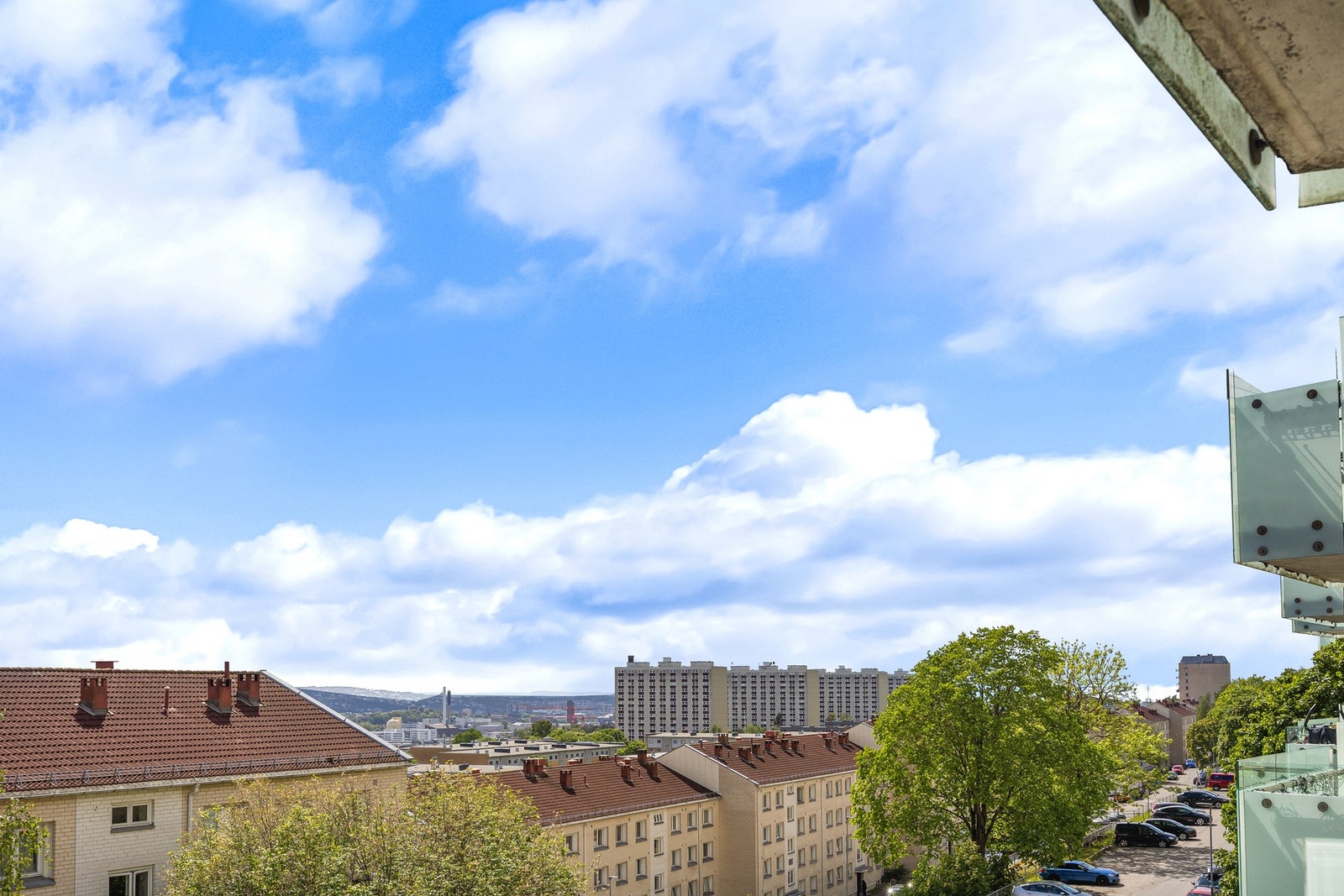 Hyggelig utsyn fra balkongen. Galleribilde