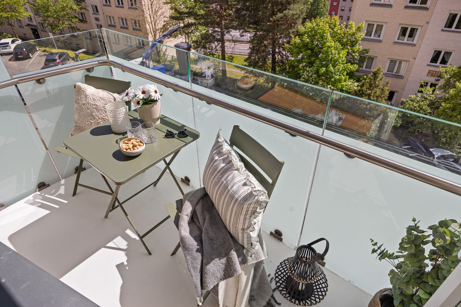 På balkongen er det plass til utemøblement. Galleribilde