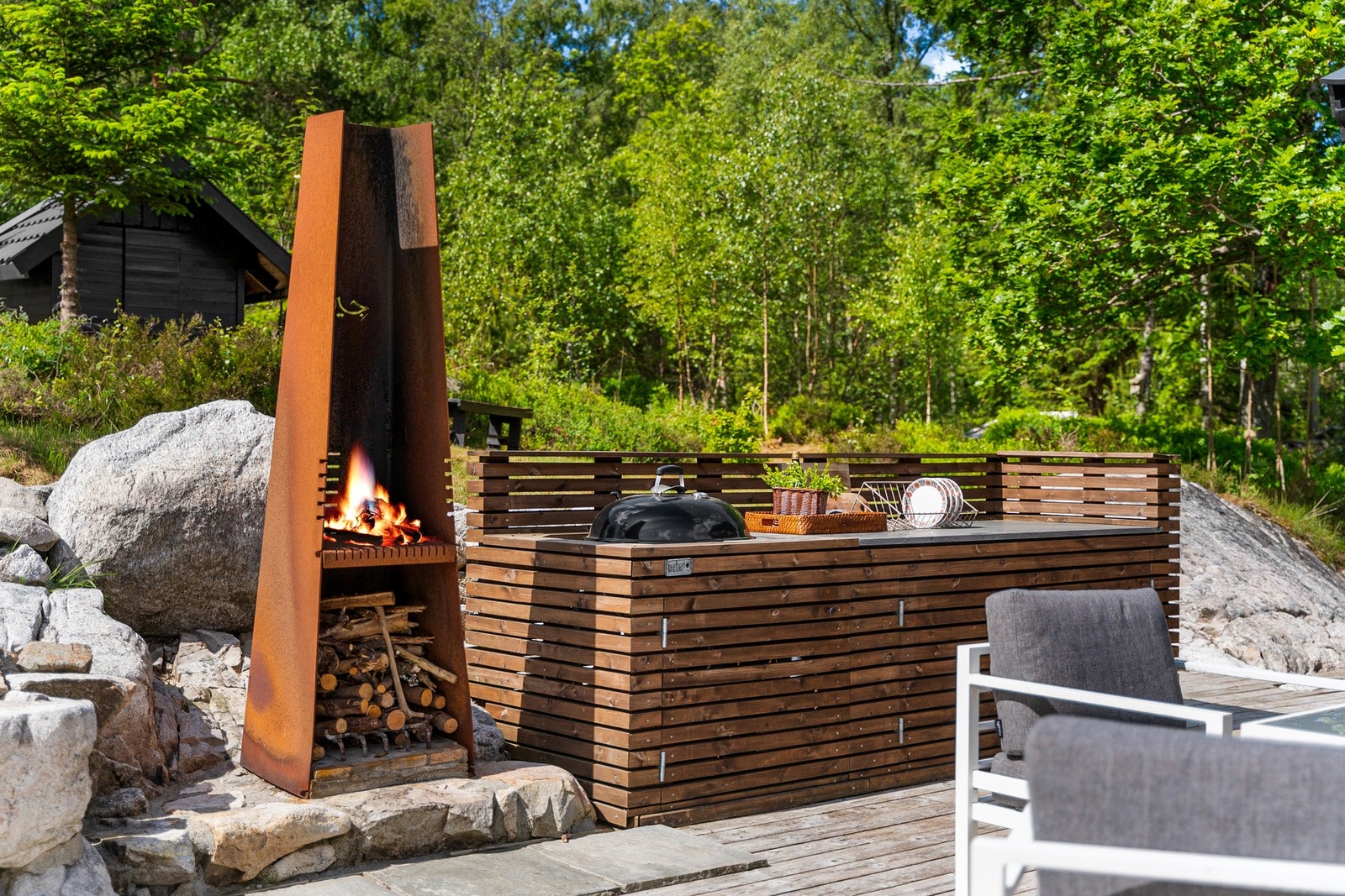 Herlig utekjøkken Galleribilde