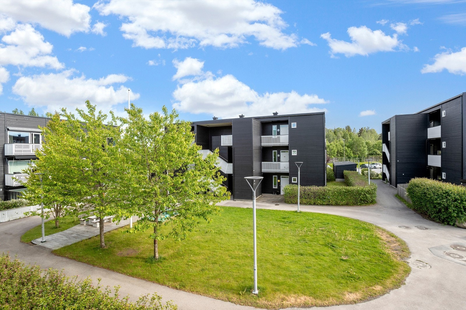 Utsikt fra balkong Galleribilde