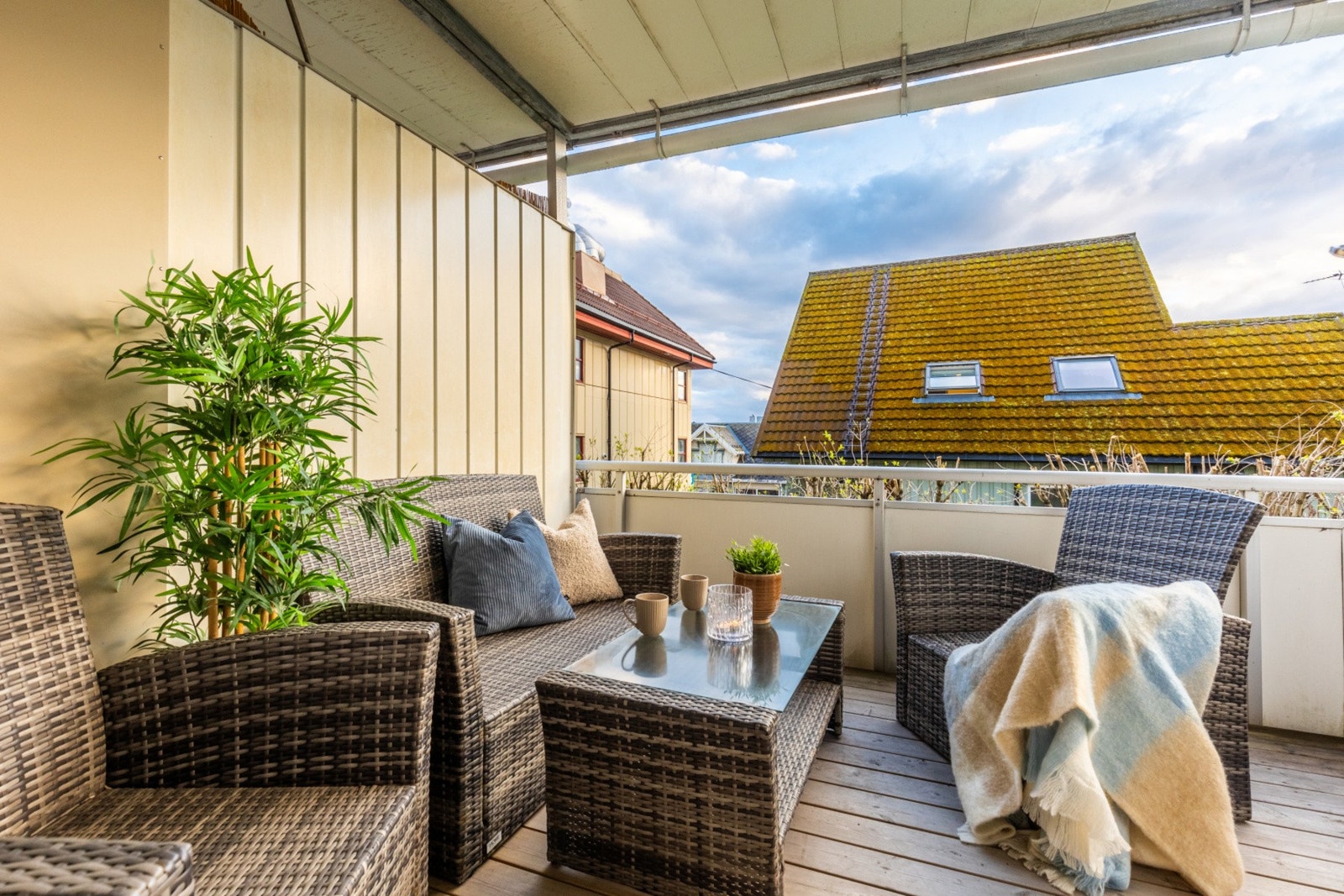 En flott balkong hvor du kan nyte flotte sommerdager Galleribilde