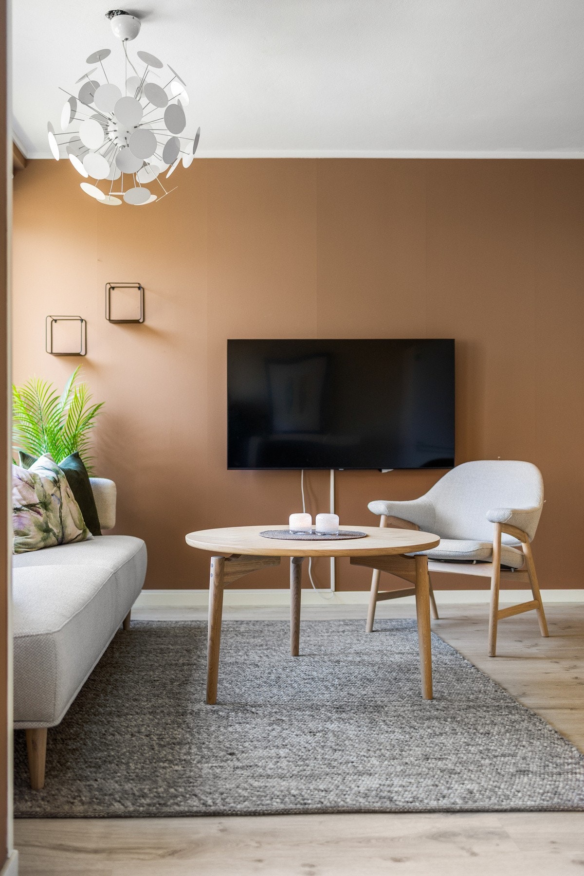 Boligen er malt i delikate farger Galleribilde