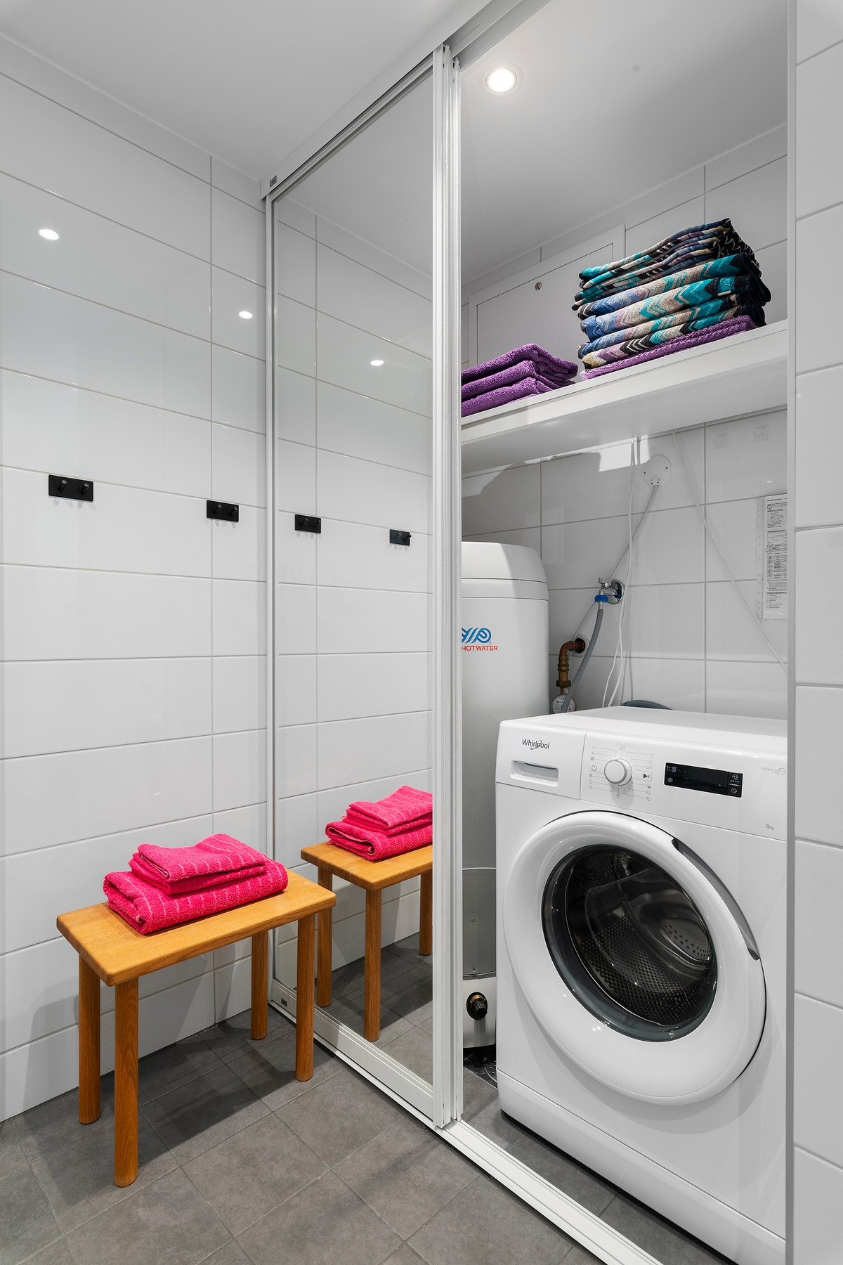 Skjult vaskeromsløsning. Galleribilde