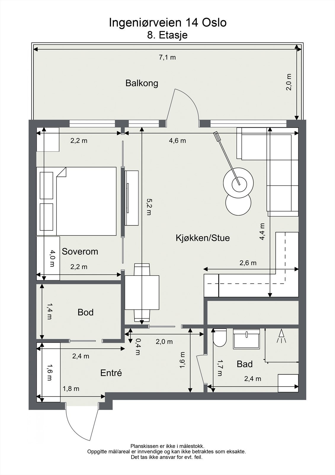 Plantegning for orientering Galleribilde