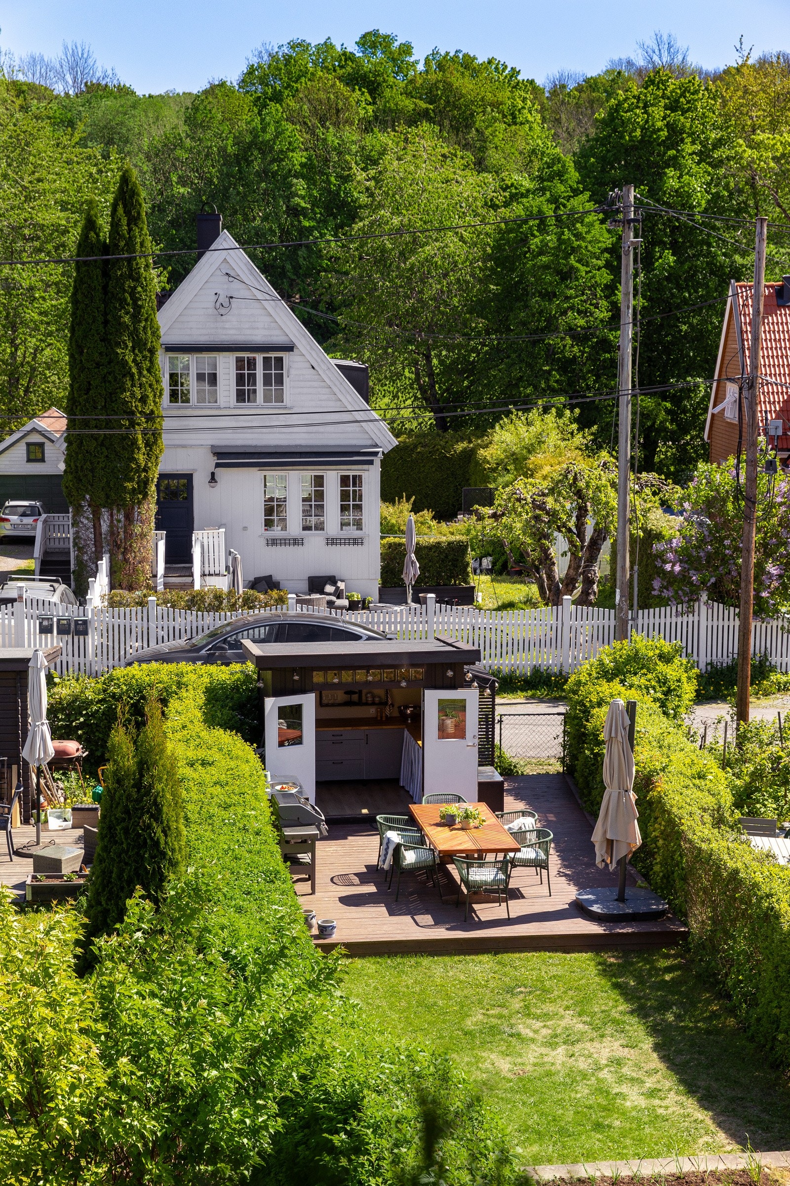 Man kan se hageparsellen fra kjøkkenet Galleribilde