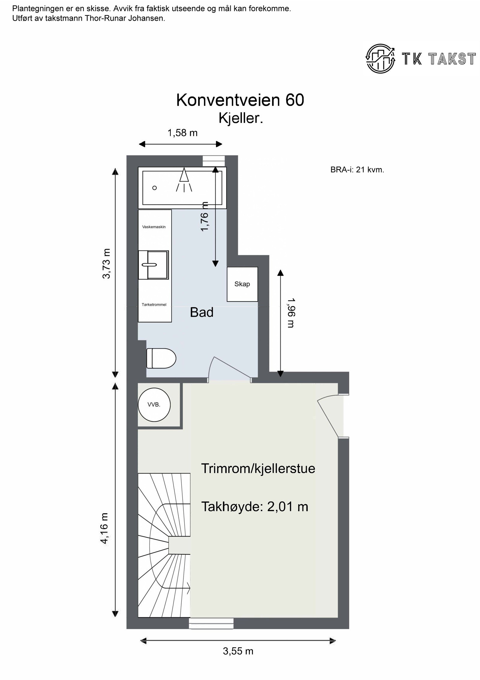 Plantegning kjeller Galleribilde