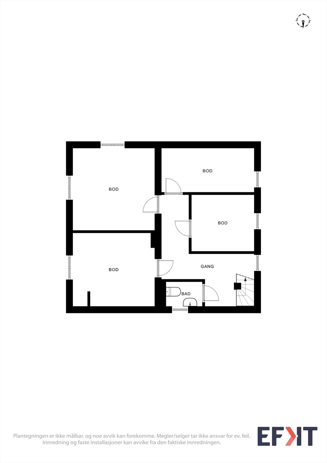 Plantegning kjelletasje 2D Galleribilde