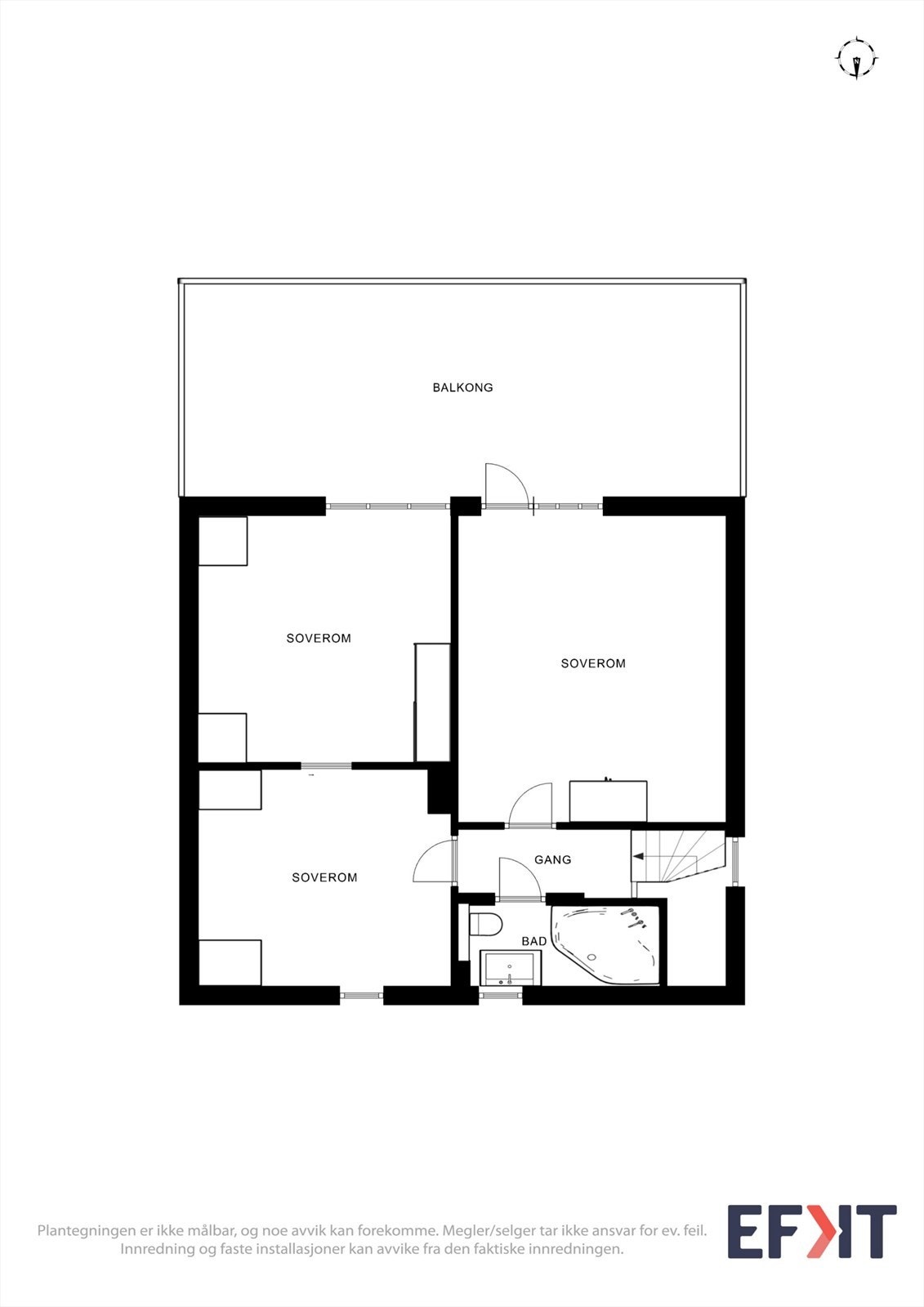 Plantegning 2. etasje 2D Galleribilde