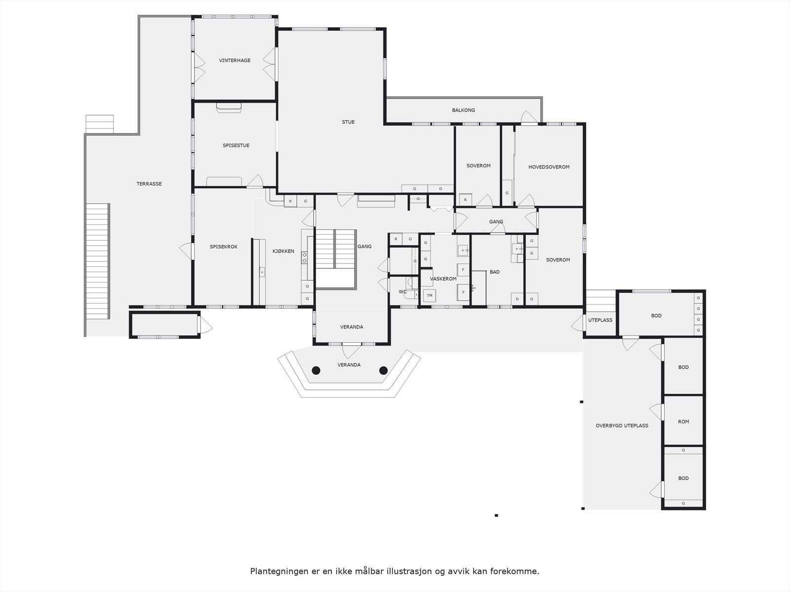 Plantegning 1. etasje. Galleribilde