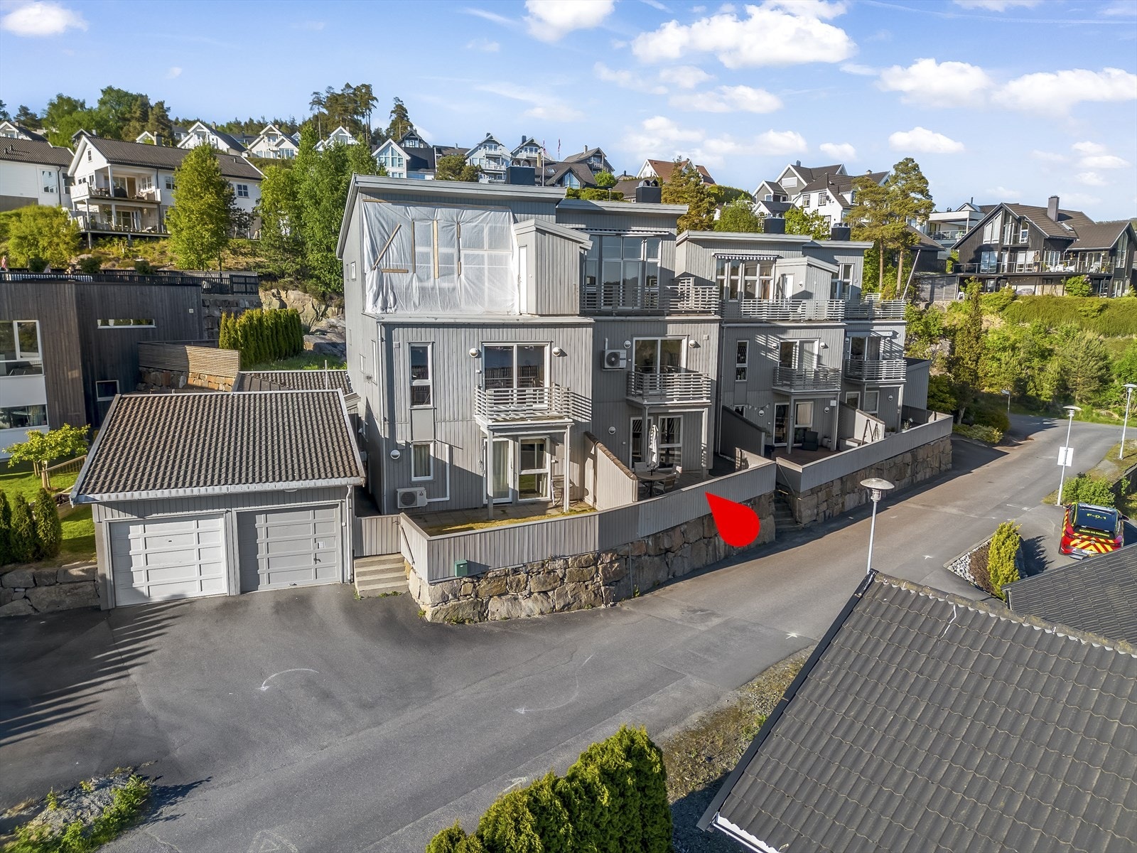 Boligen går over ett plan og ligger i nedre del av 4-mannsbolig. Galleribilde