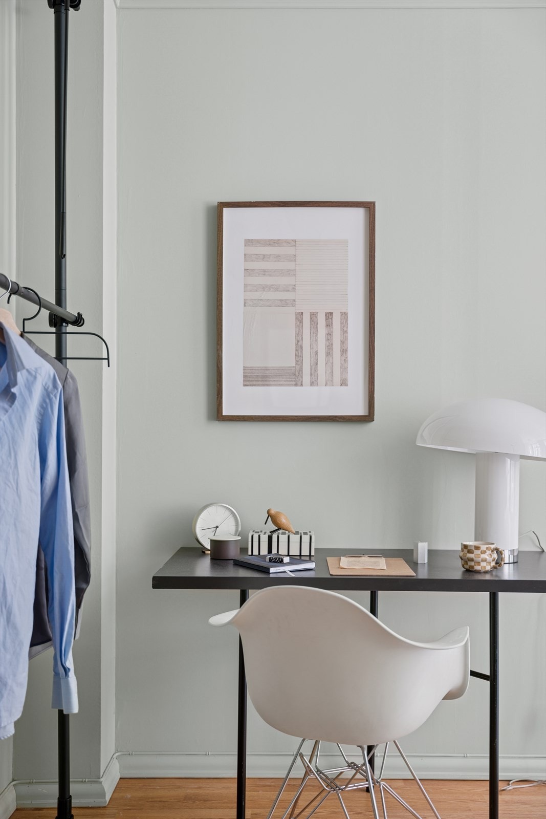 Det er plass til hjemmekontorløsning. Galleribilde