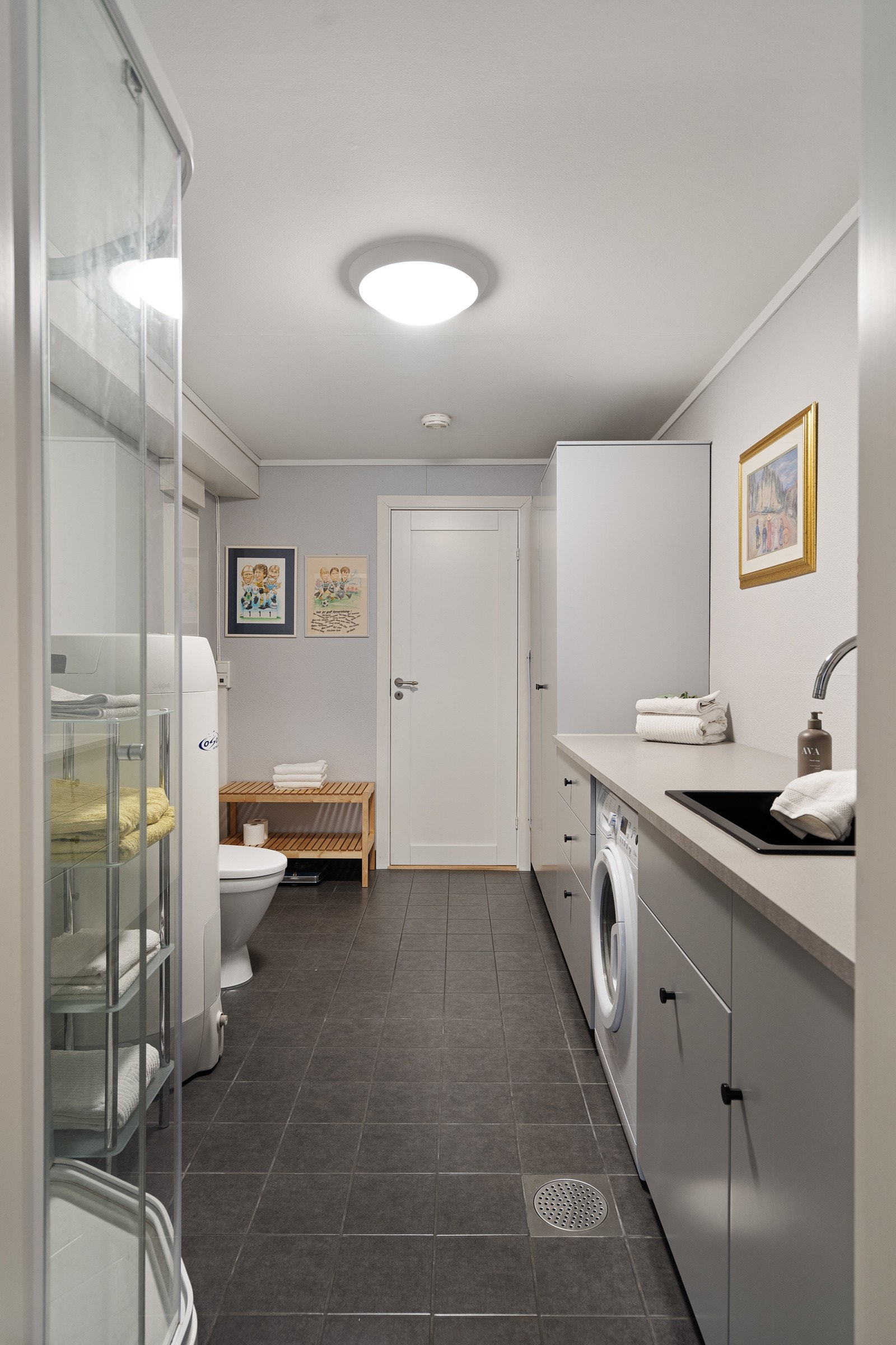 Vaskerommet ble pusset opp og modernisert i 2018 Galleribilde