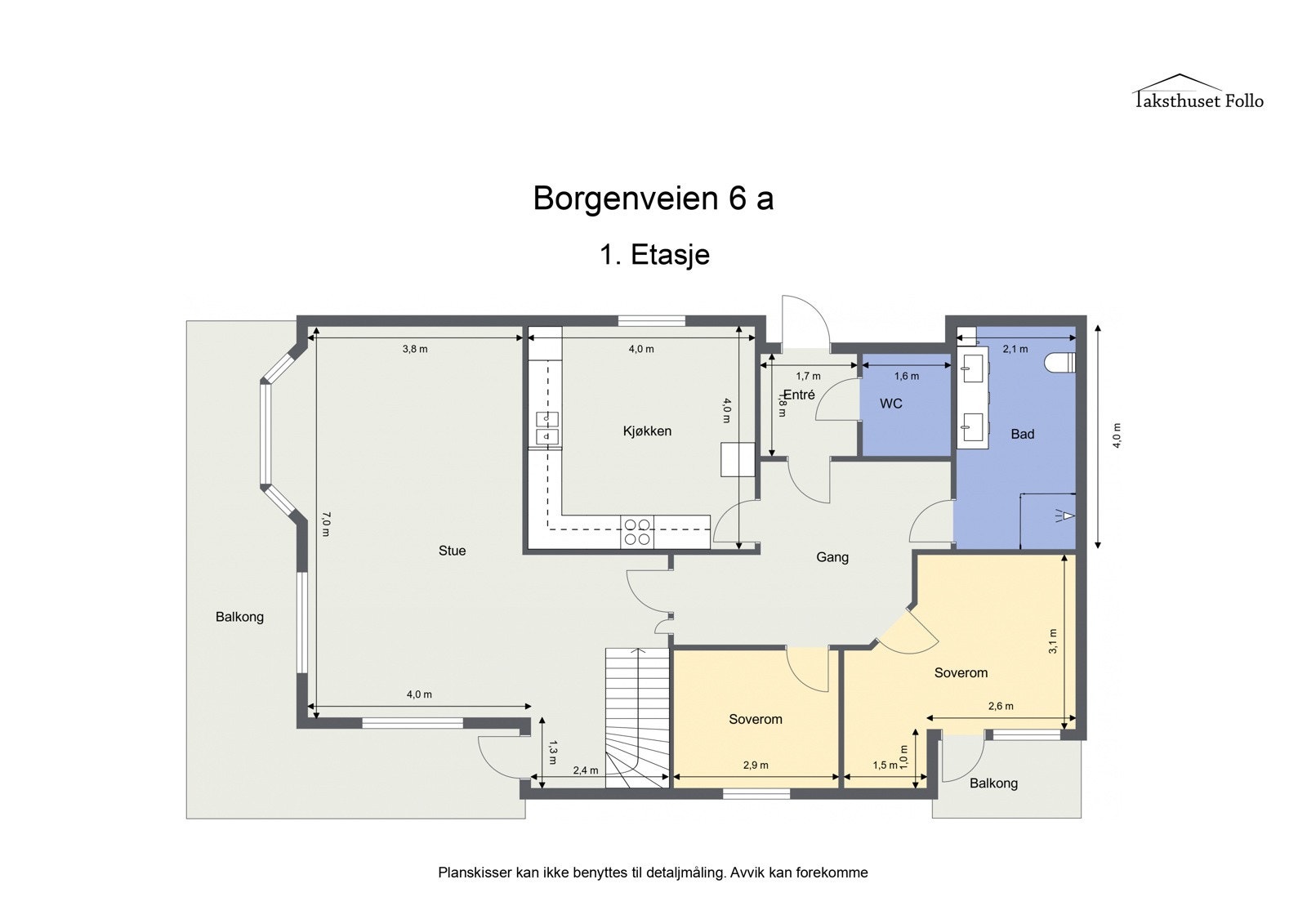 Plantegning 1. etasje Galleribilde