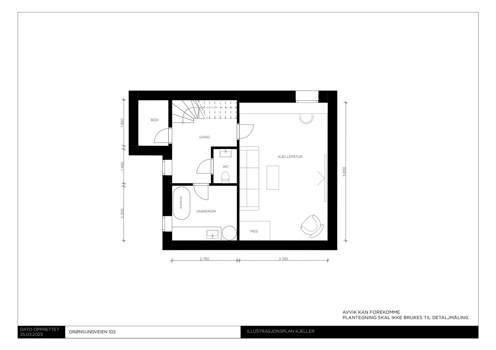 Plantegning - Kjeller Galleribilde