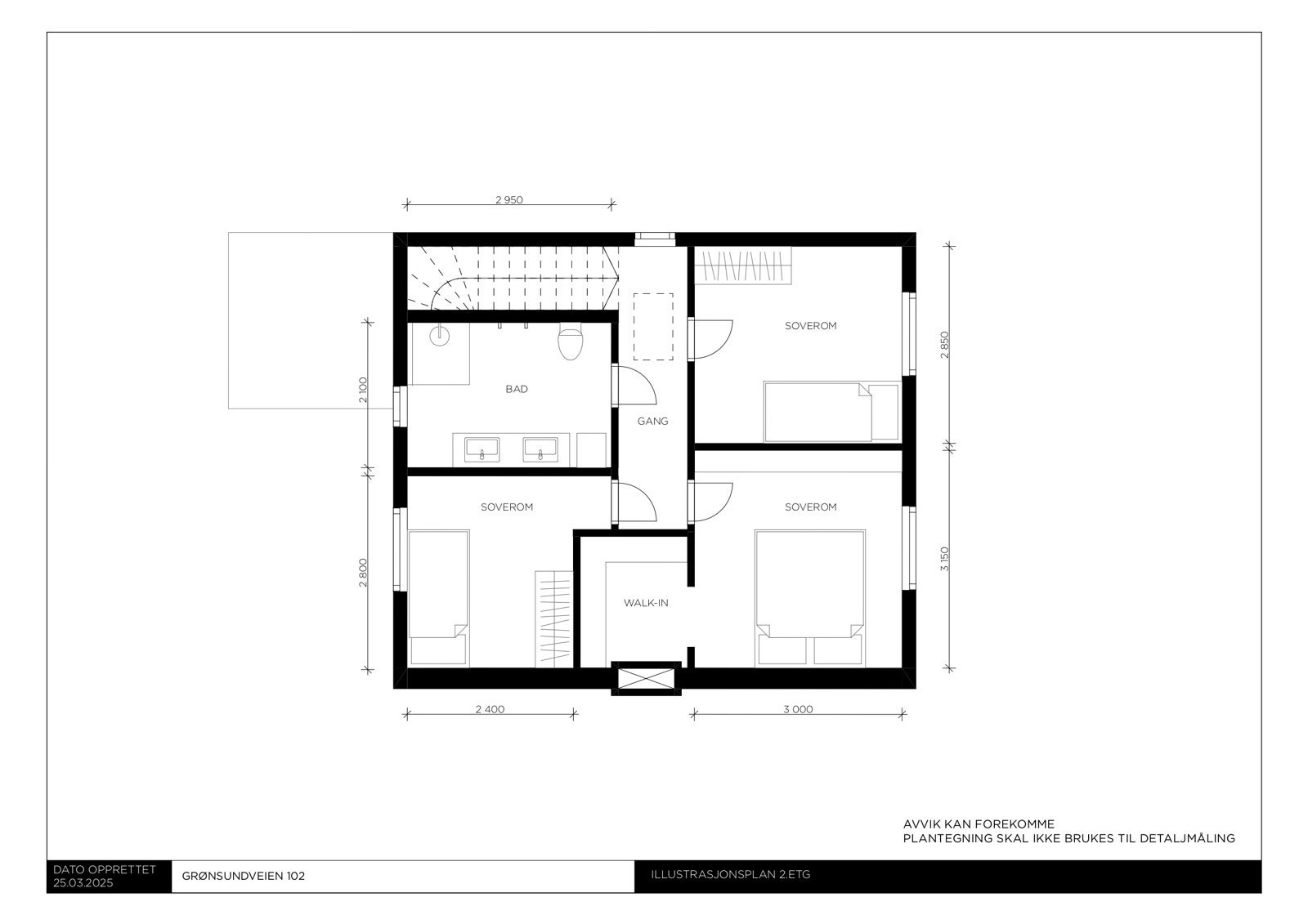Plantegning - 2. etg Galleribilde
