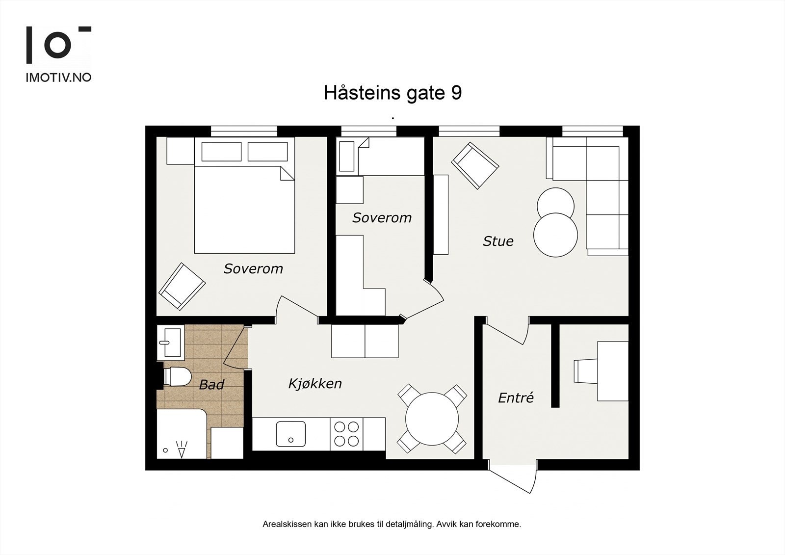- Plantegning, i tillegg disponerer leiligheten en ekstern bod - Galleribilde