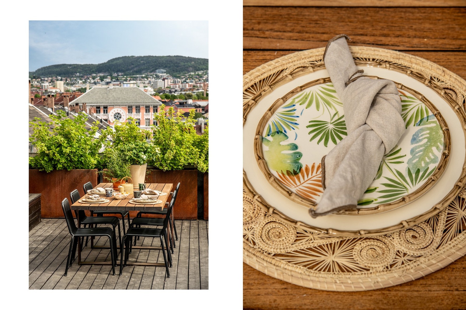 Takterrassen byr på høy trivselsfaktor hvor venner og familie kan samles til lange sommerkvelder ute. Galleribilde