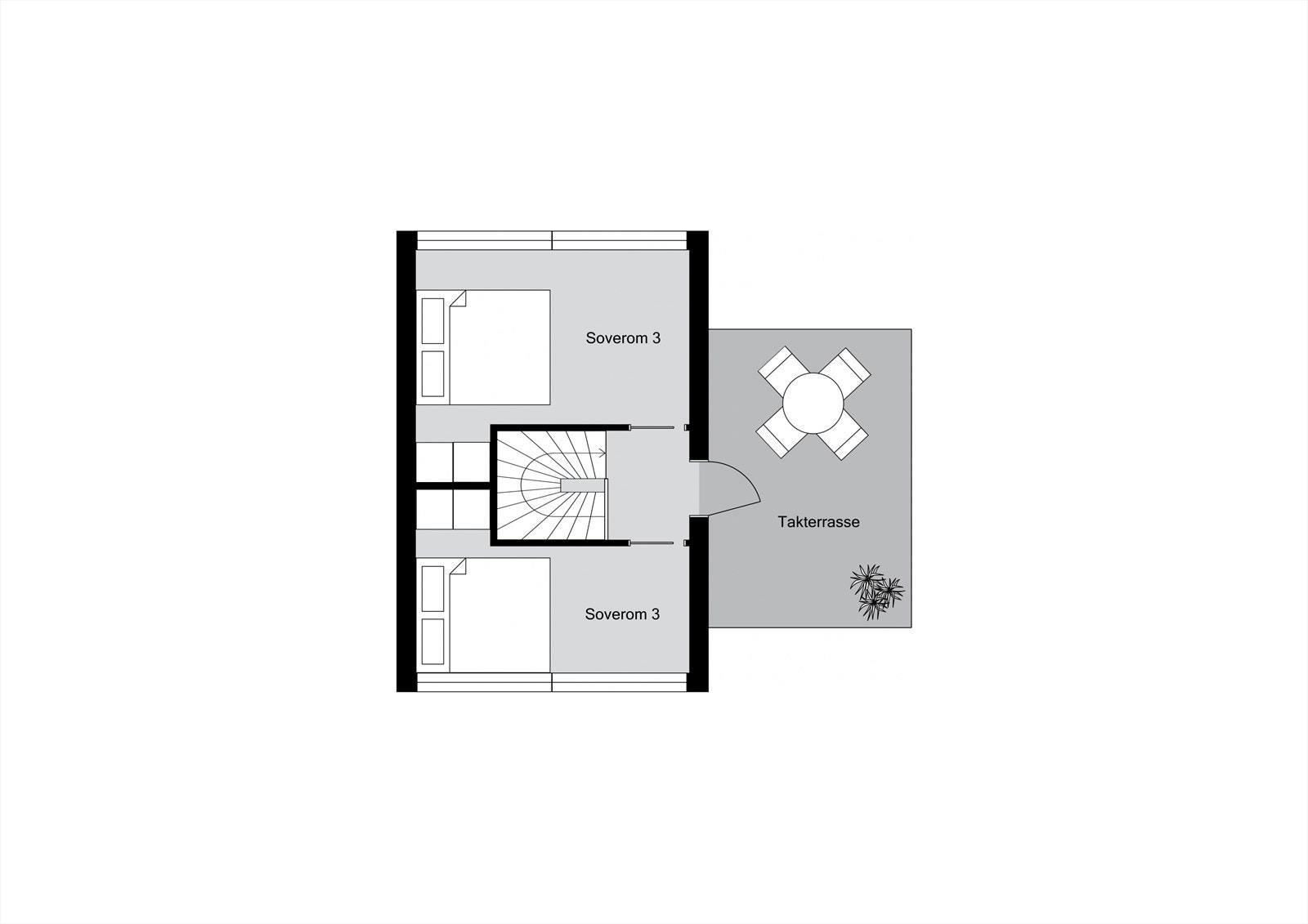 Plantegning - Loft Galleribilde