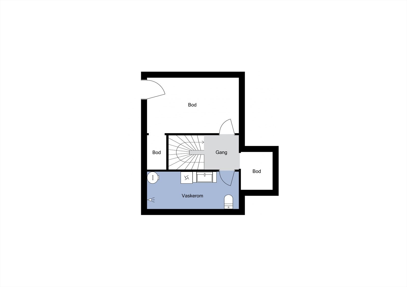 Plantegning - Underetasje Galleribilde