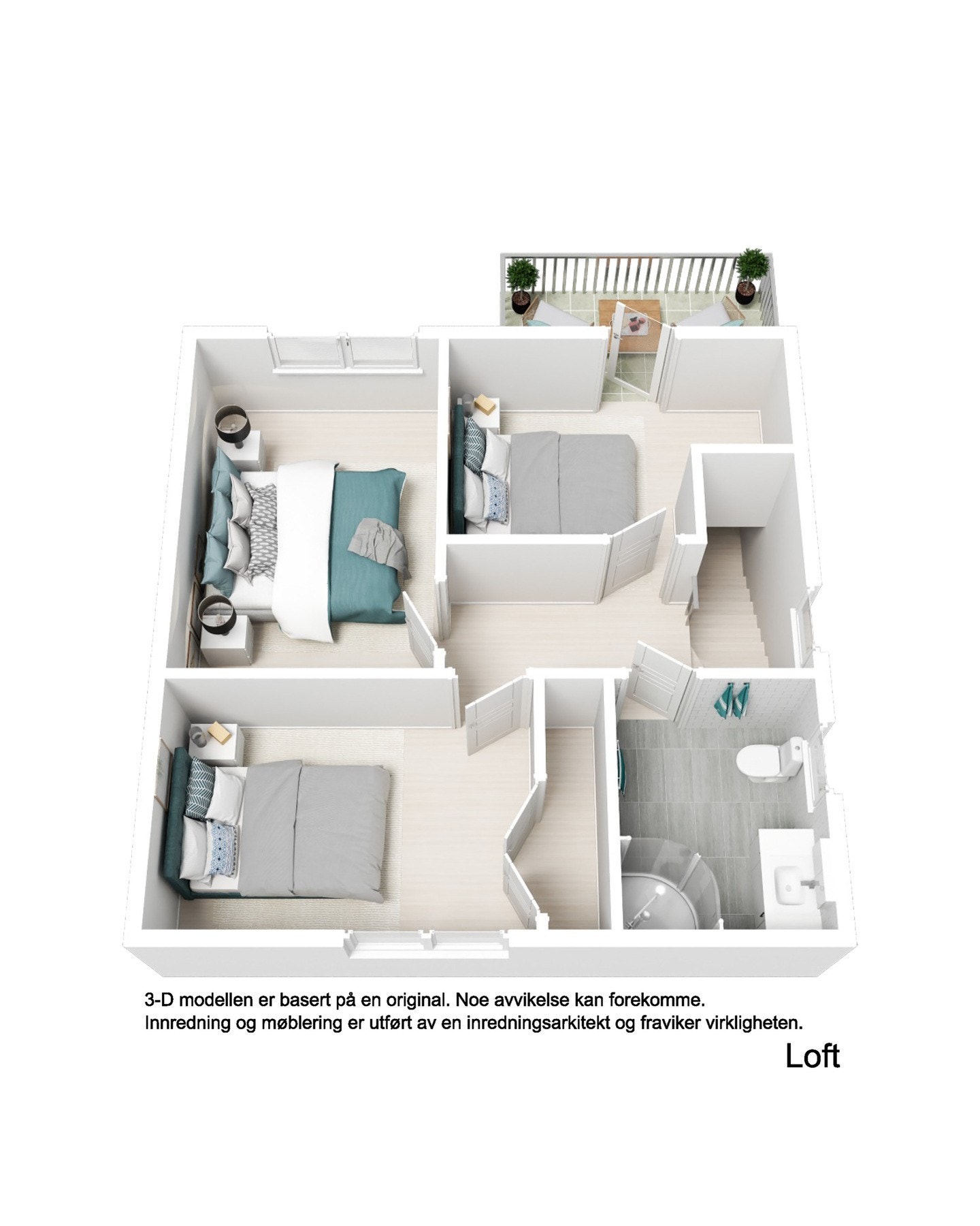 Plantegning loft. Galleribilde