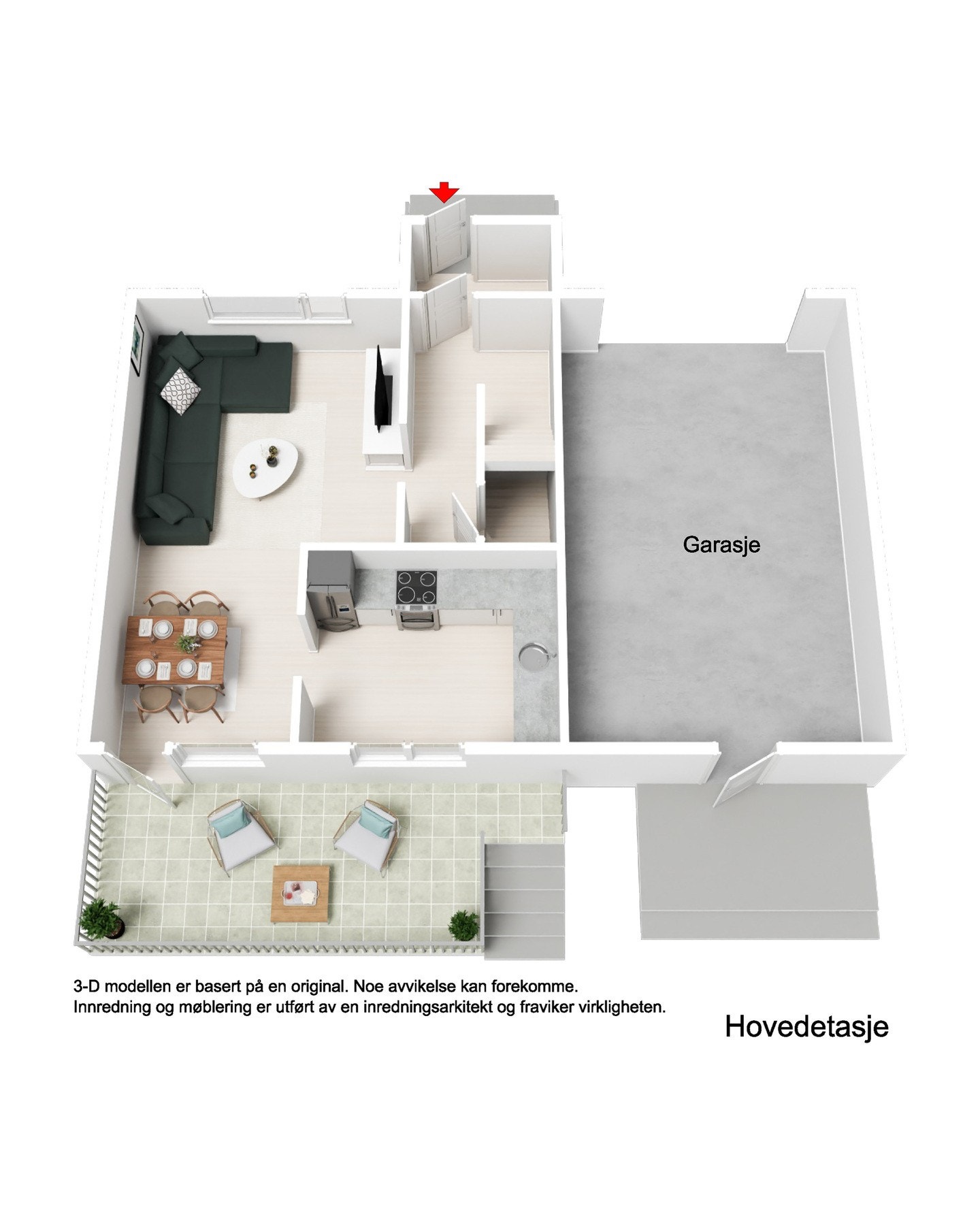 Plantegning 1. etasje. Galleribilde