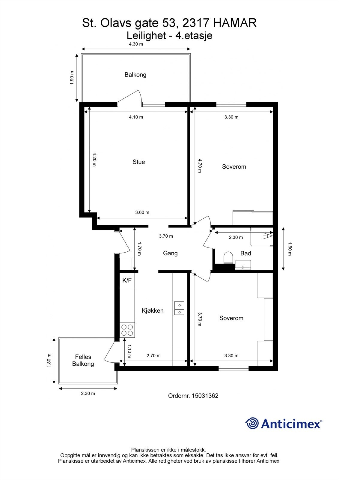 Plantegning Galleribilde