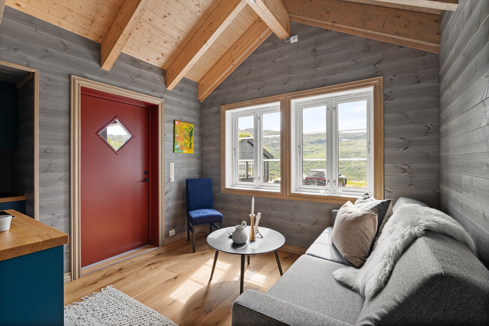 Annekset er innredet med soverom/kjøkken/stue og bad - ypperlig for gjester! Galleribilde