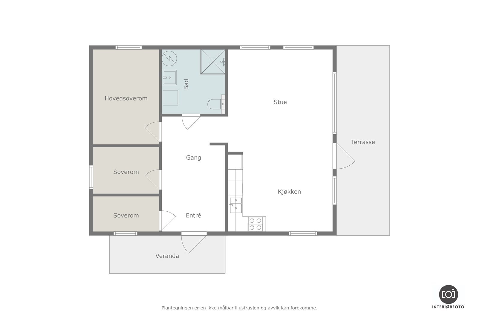 Plantegning Galleribilde